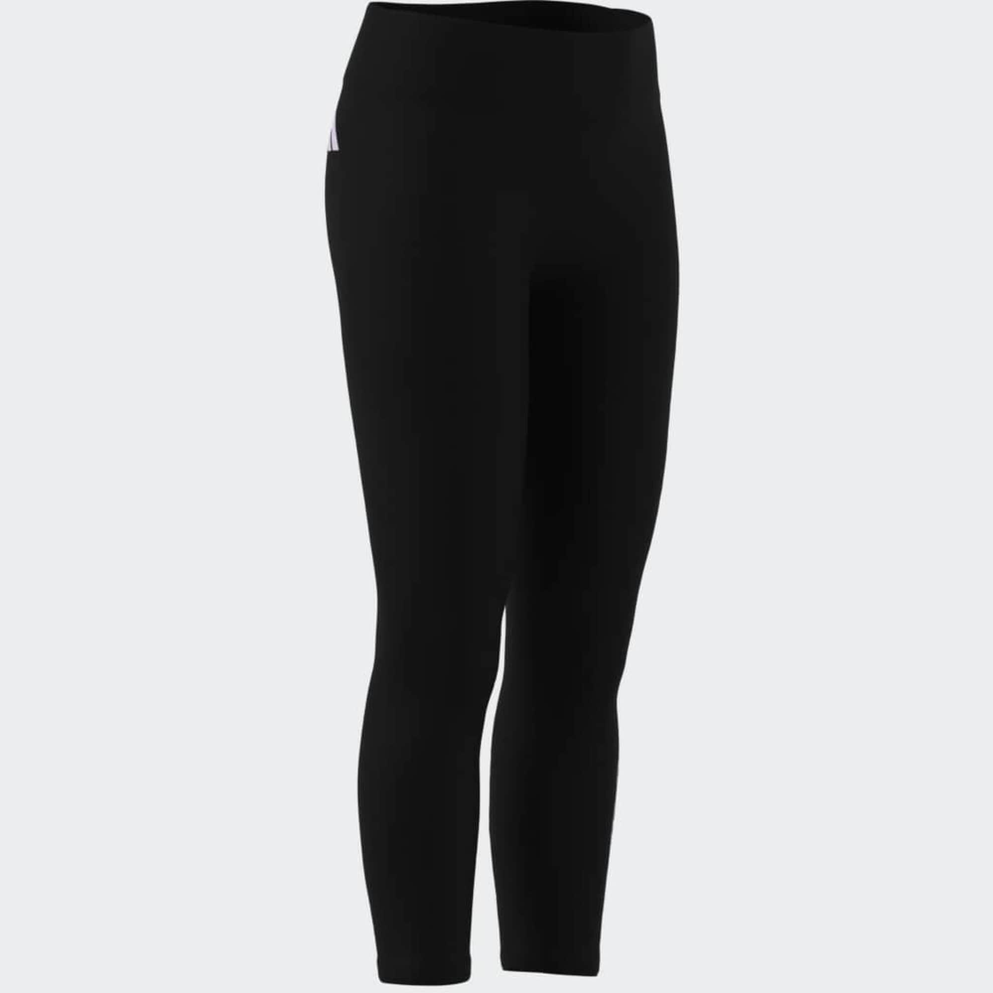 Leggings ADIDAS bambina ginnastica cotone neri 3/8