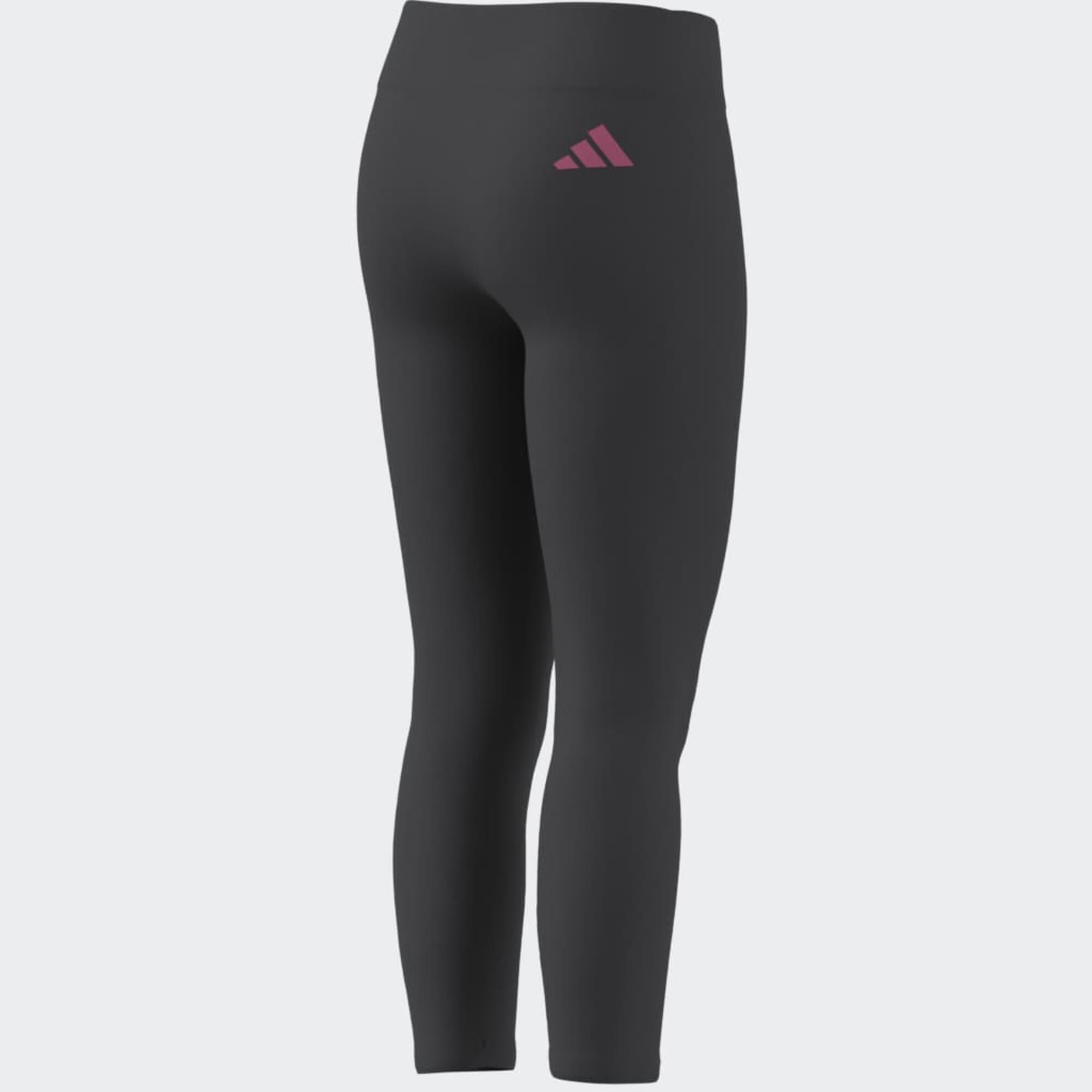 Leggings ADIDAS bambina ginnastica cotone grigi 8/9