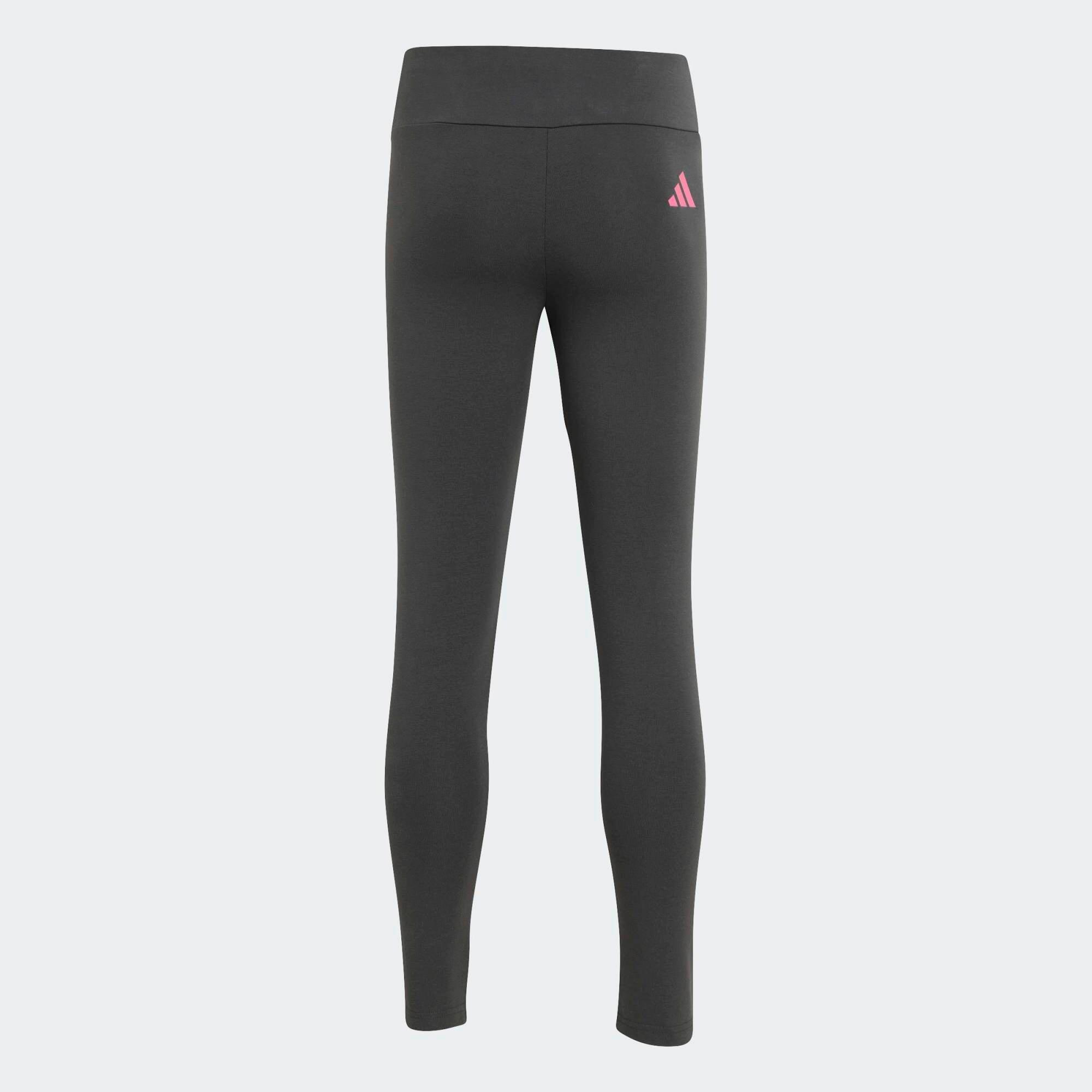 Leggings ADIDAS bambina ginnastica cotone grigi 2/9