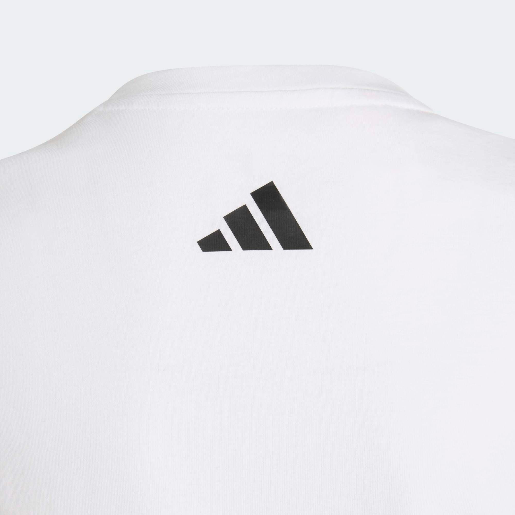 T-shirt en coton fille, blanc 5/5
