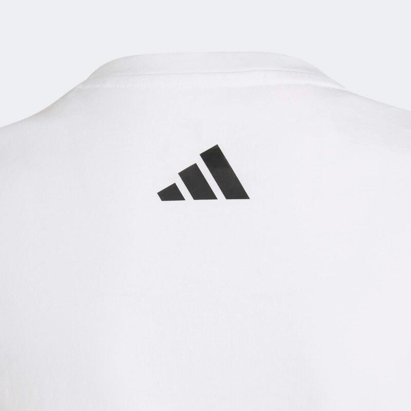 Tricou bumbac ADIDAS Alb Fete