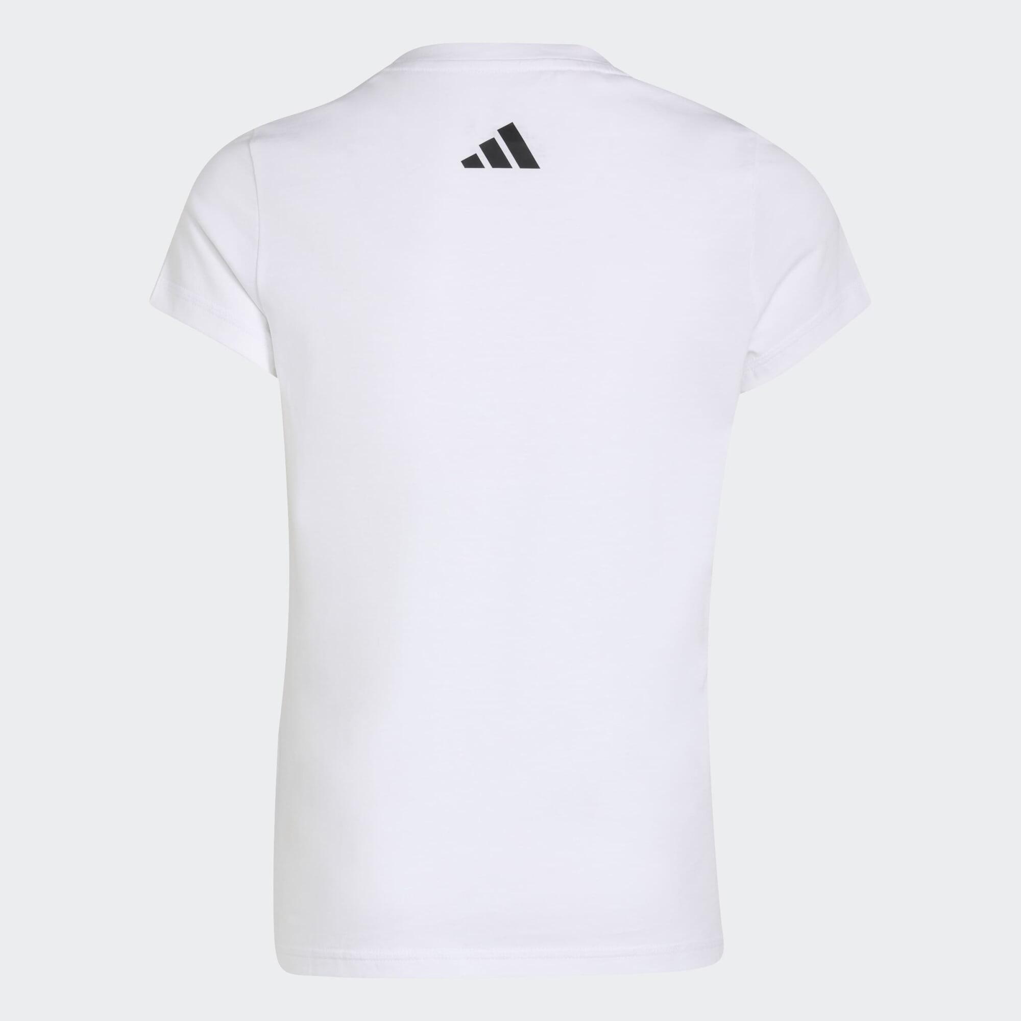 T-shirt en coton fille, blanc 2/5