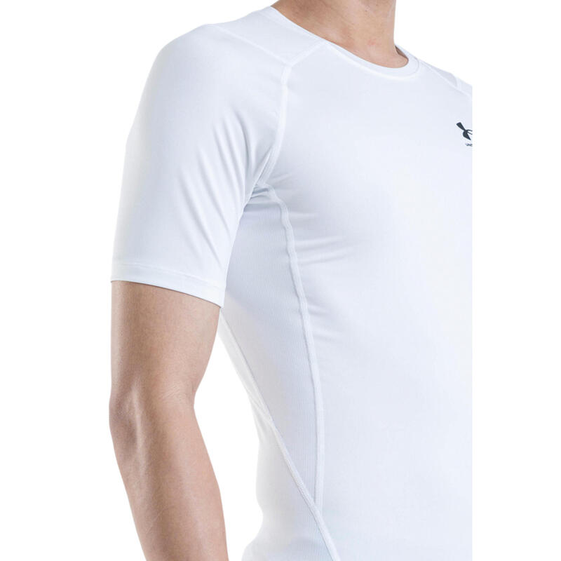 Tricou de compresie de antrenament Alb Bărbați