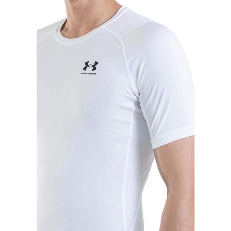 Tricou de compresie de antrenament Alb Bărbați