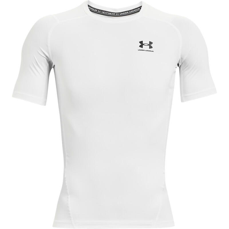 Tricou de compresie de antrenament Alb Bărbați