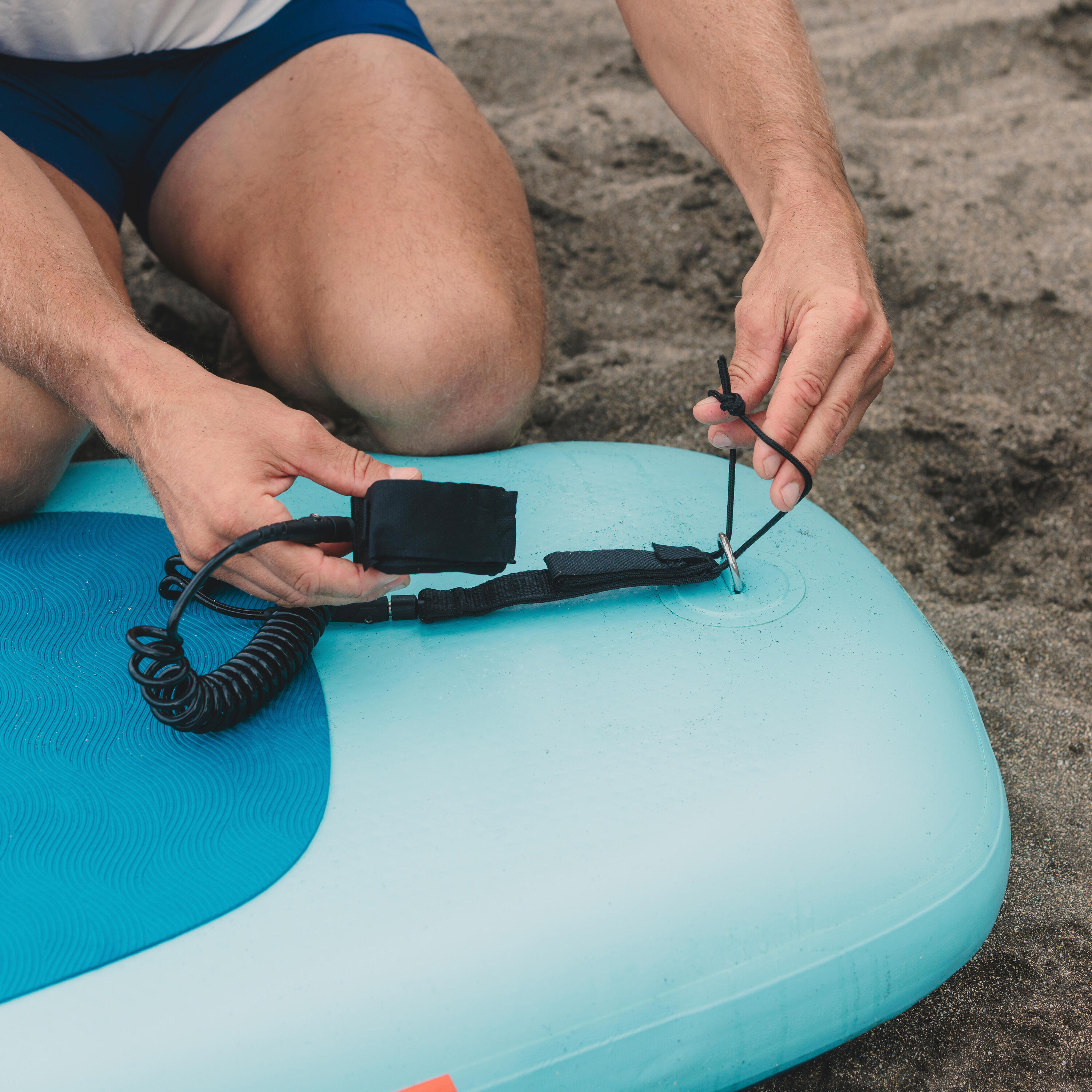 Set mit aufblasbarem, wandelbarem Stand-up-Paddle 10'6, 100, blau 30/33