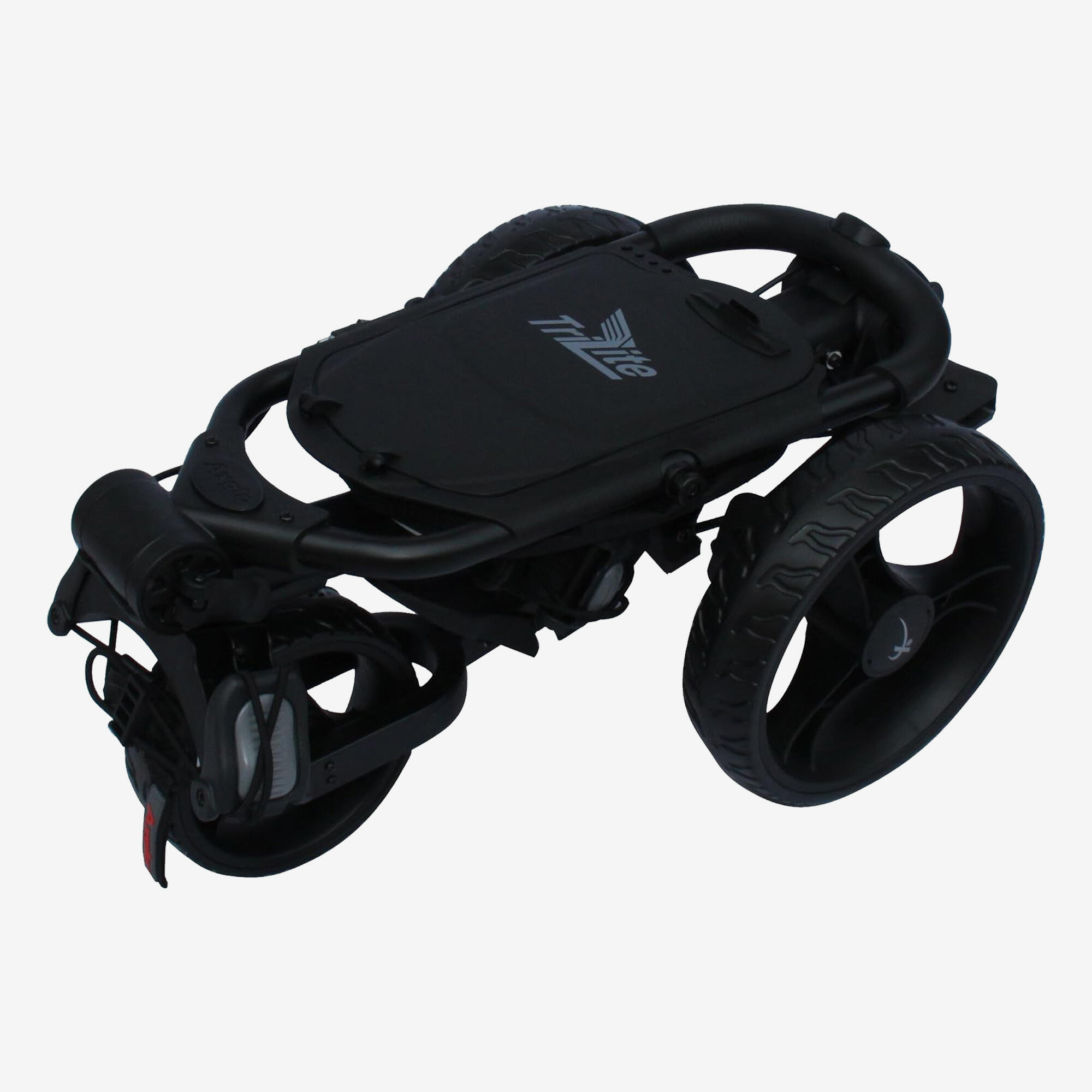Chariot de golf manuel 3 roues, Axglo Tri Lite noir 2/3
