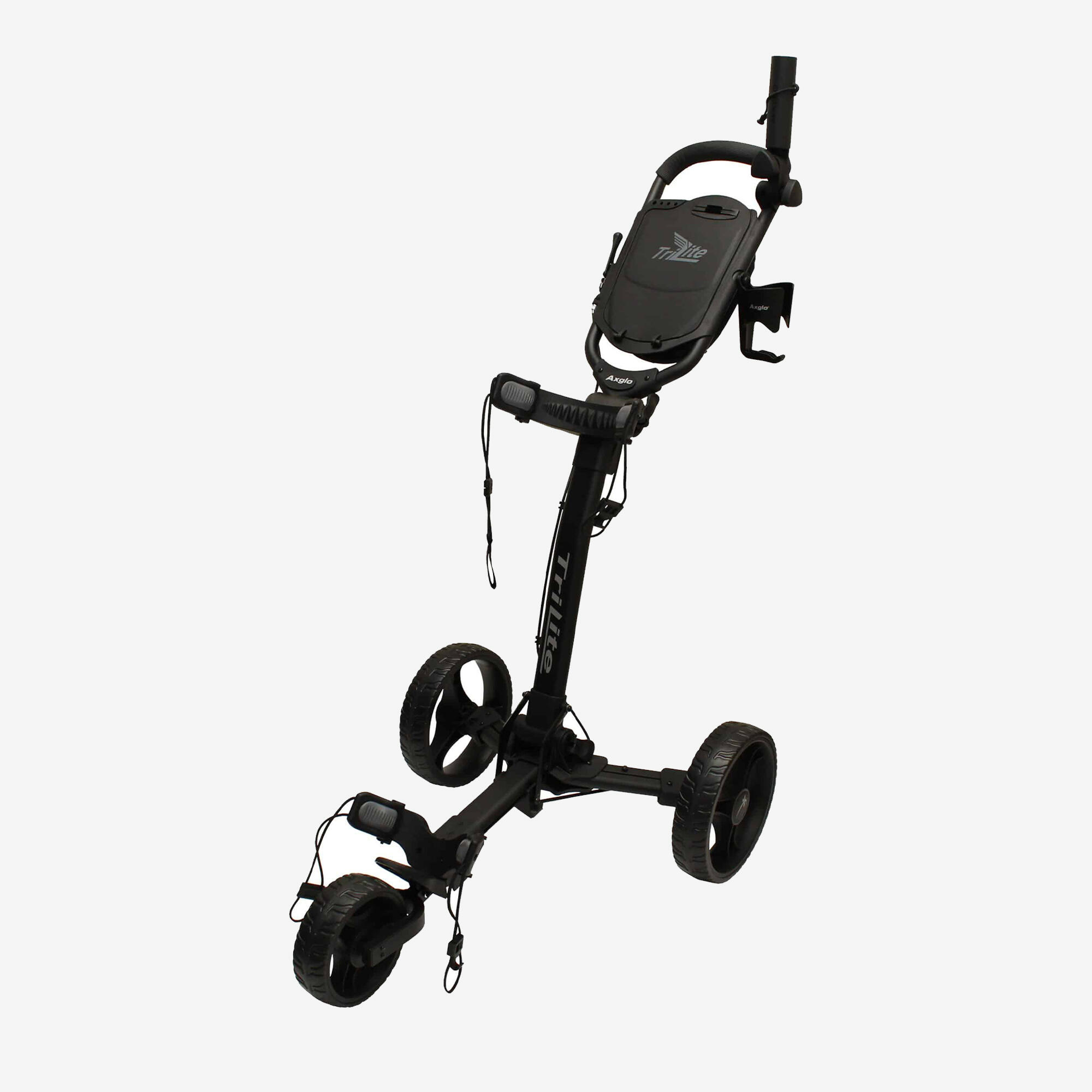 Chariot de golf manuel 3 roues, Axglo Tri Lite noir 1/3