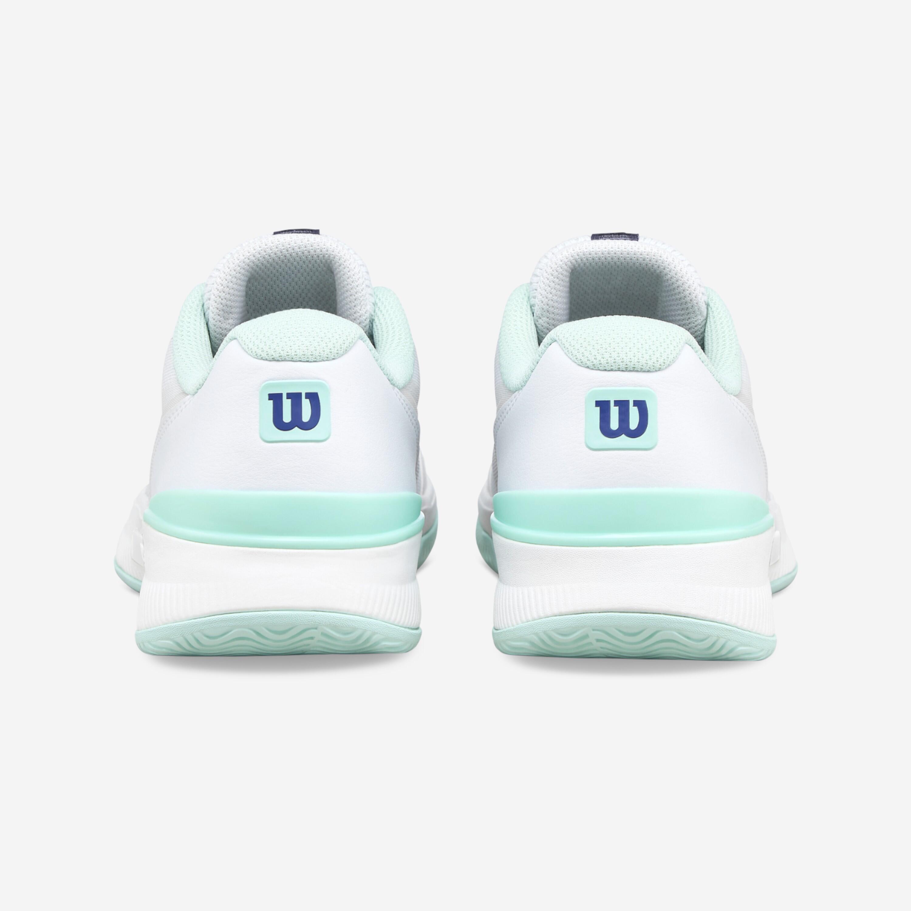 Damen Multicourt Tennisschuh, Intrigue Pro WeiSS Grün Blau 6/8