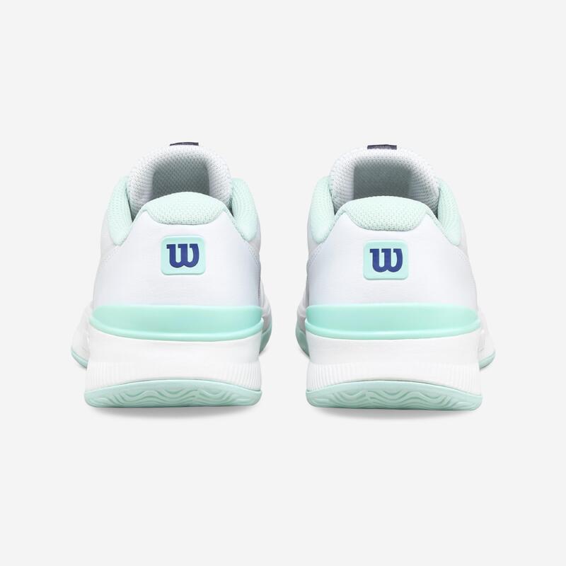 Încălțăminte tenis pentru orice suprafață Intrigue Pro alb verde albastru Damă