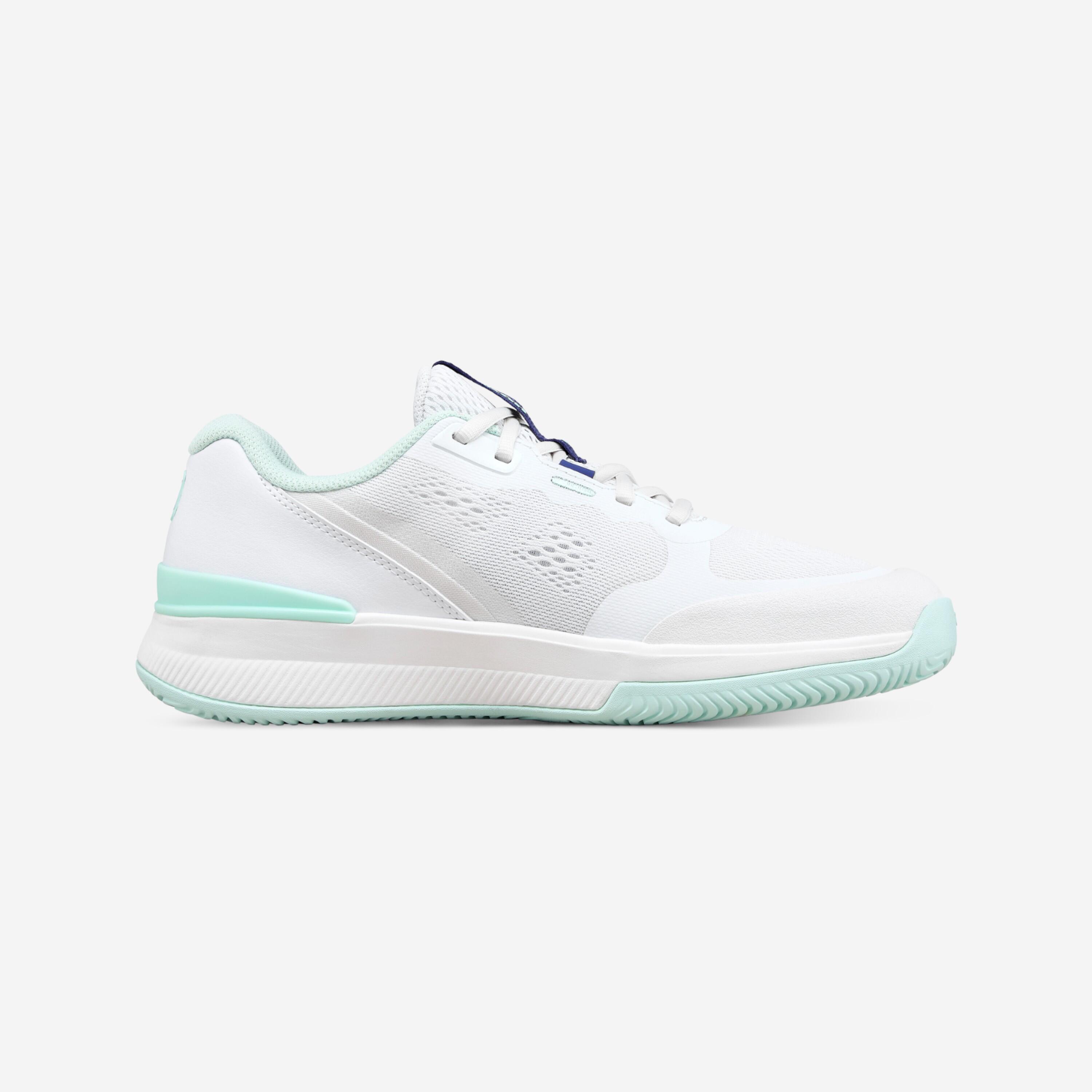 Damen Multicourt Tennisschuh, Intrigue Pro WeiSS Grün Blau 5/8