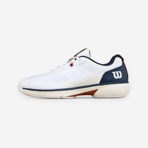 Zapatillas de tenis tierra batida hombre, Rush Pro Lite Blanco Verde Azul