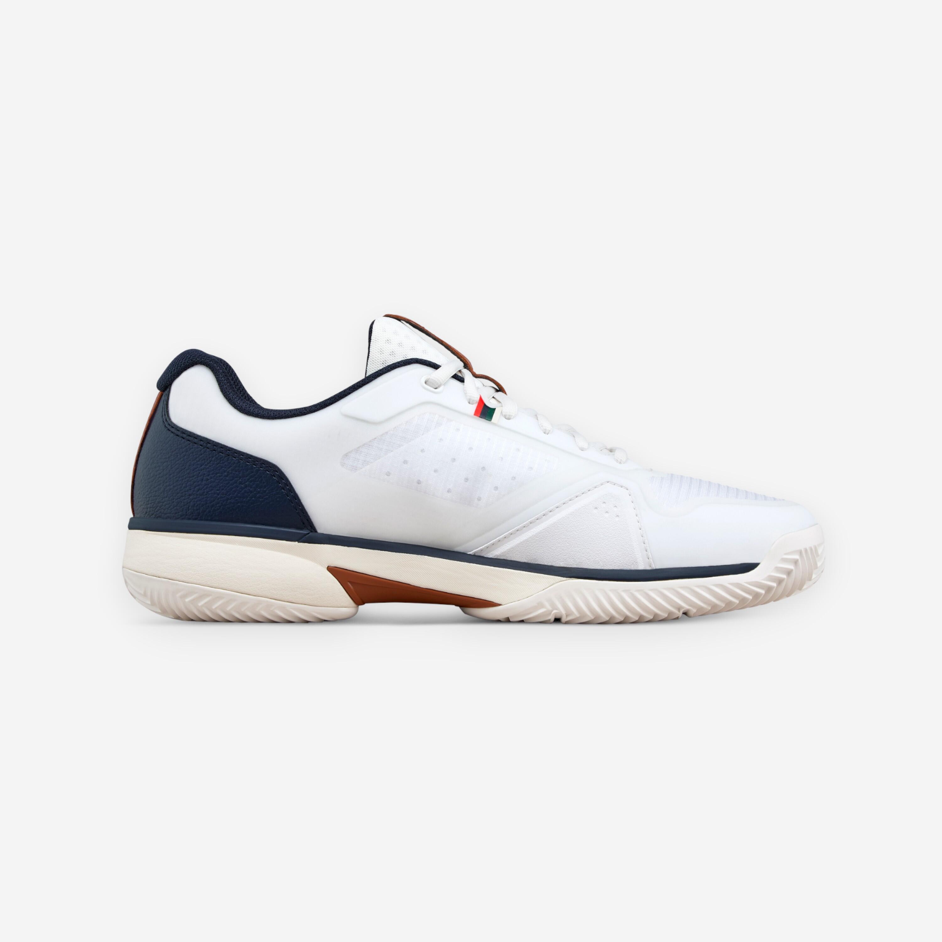 Rush Pro Lite Herren Sandplatz Tennisschuh Weiss Grün Blau 5/8