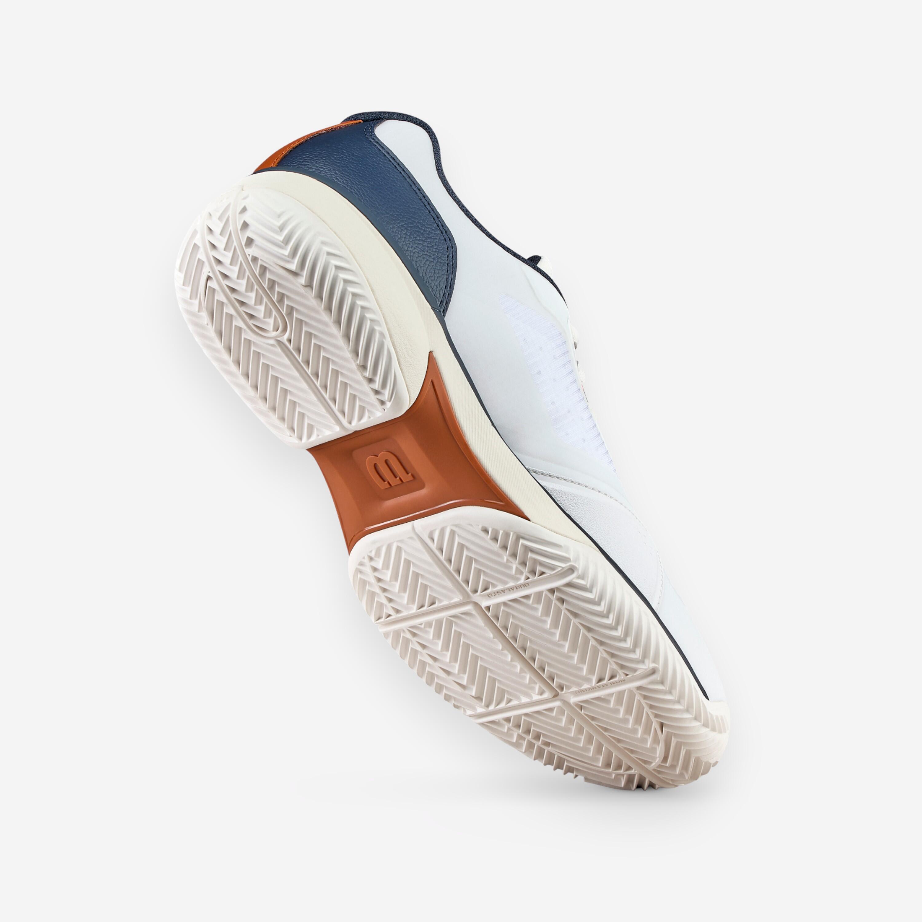 Rush Pro Lite Herren Sandplatz Tennisschuh Weiss Grün Blau 4/8