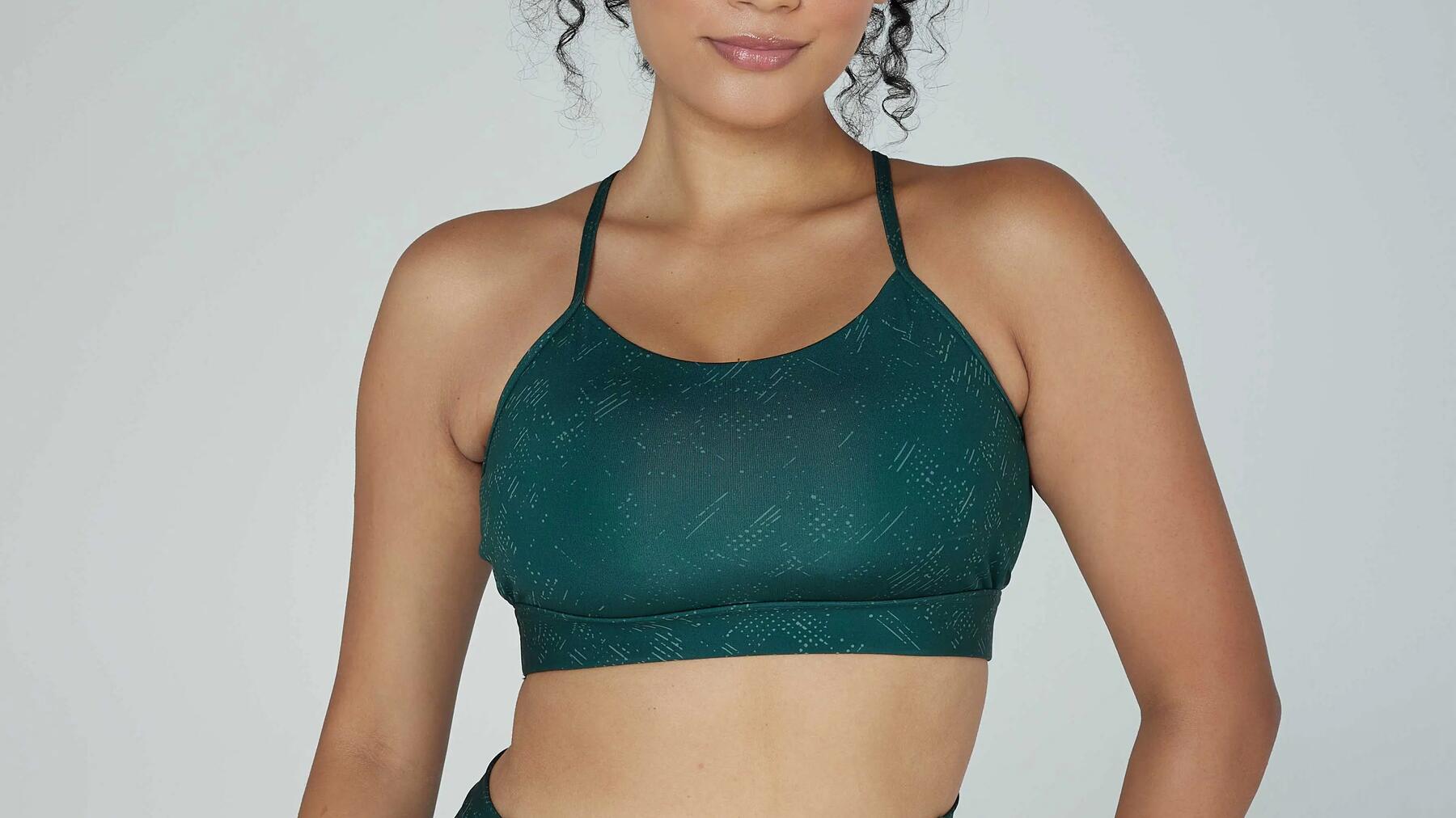 Top Feminino de Treino Iconic Domyos Verde