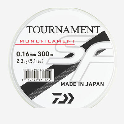 Filo pesca nylon TOURNAMENT SF 300m grigio