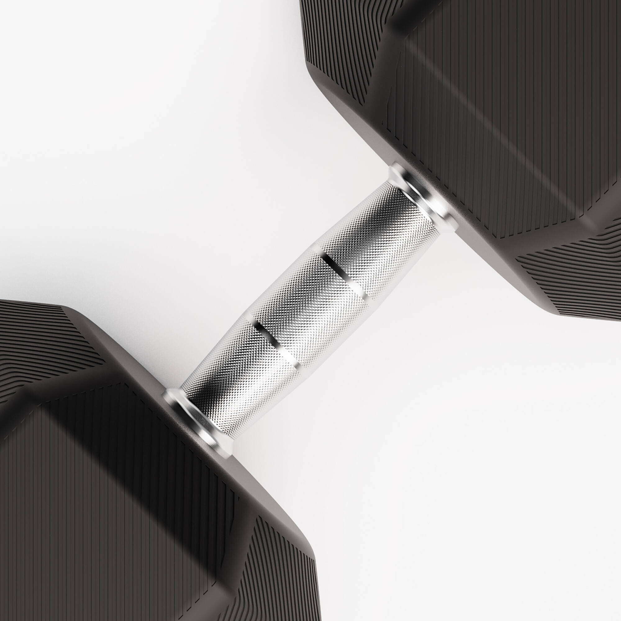 Cross Training and Weight Training 35 kg Hex Dumbbell - Black -  5
