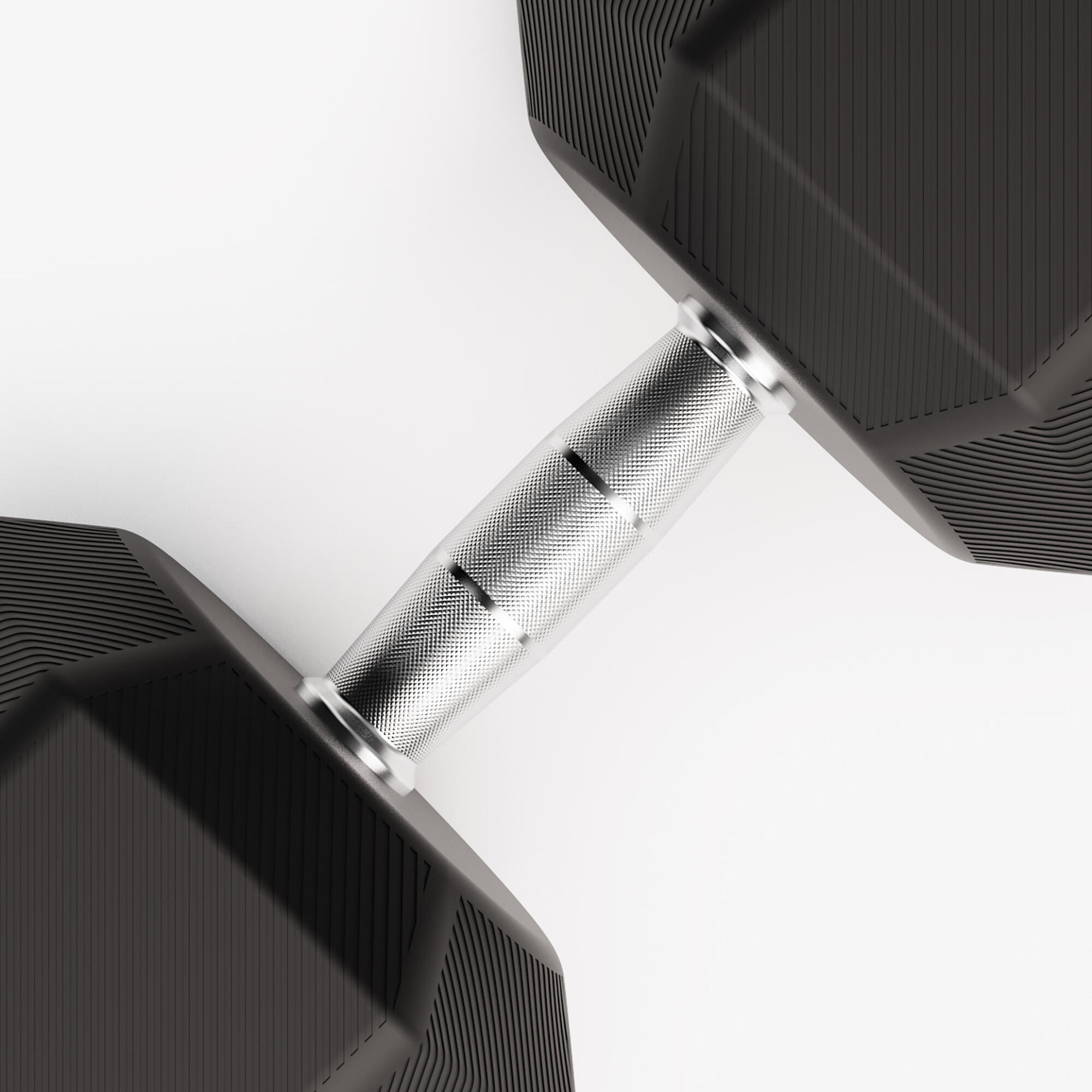 Hantel Krafttraining Crosstraining Hex Dumbbell 40 kg ‒ schwarz 3/5