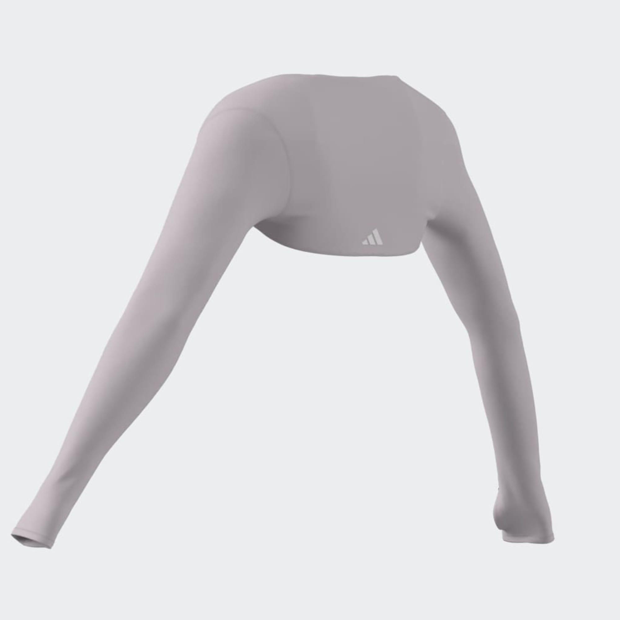 Bolero ADIDAS donna palestra traspirante grigio 6/9