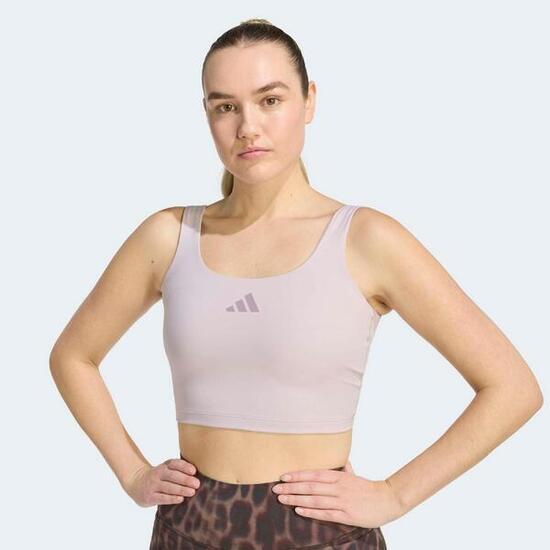 Brassière débardeur de fitness femme, rose