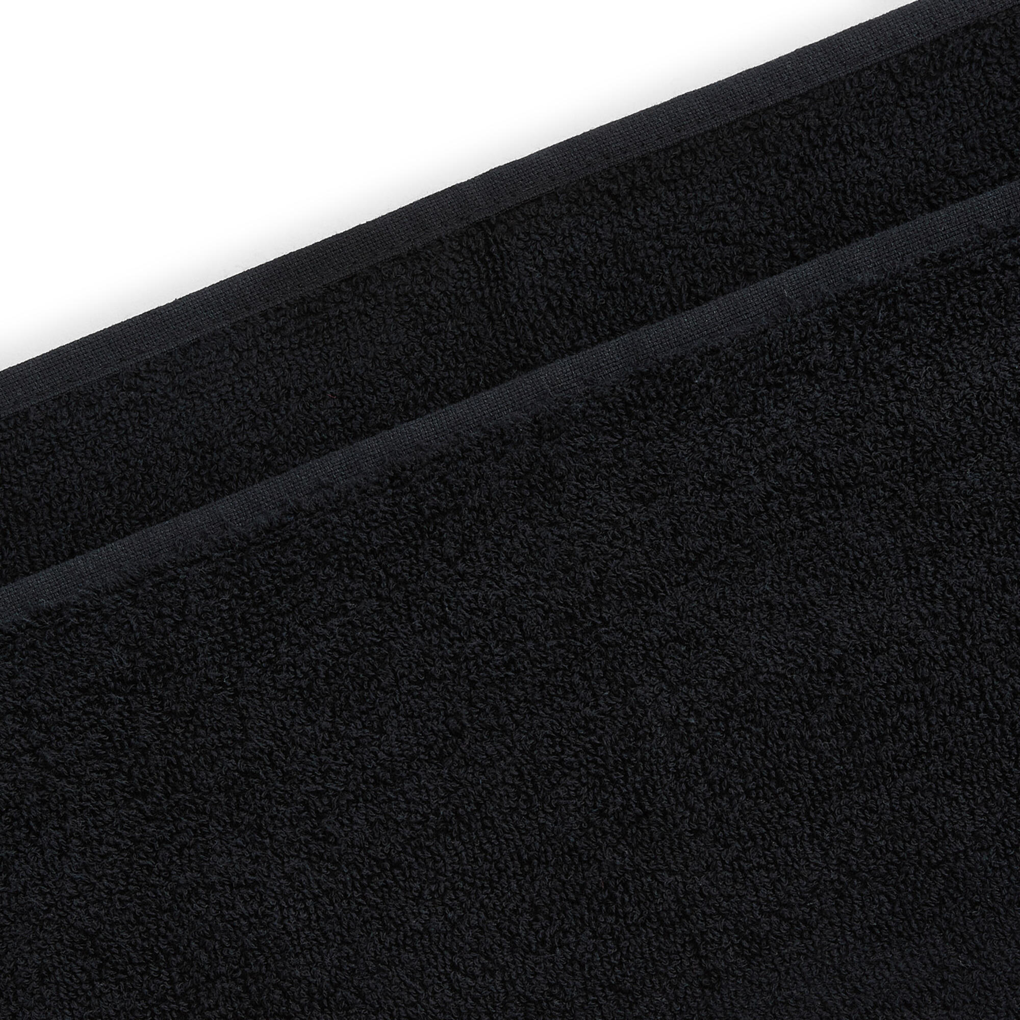 Fitnesshandtuch aus Baumwolle, schwarz 3/6