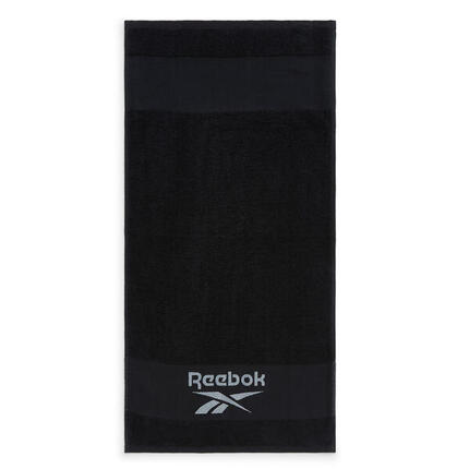 Serviette de fitness en coton, noir