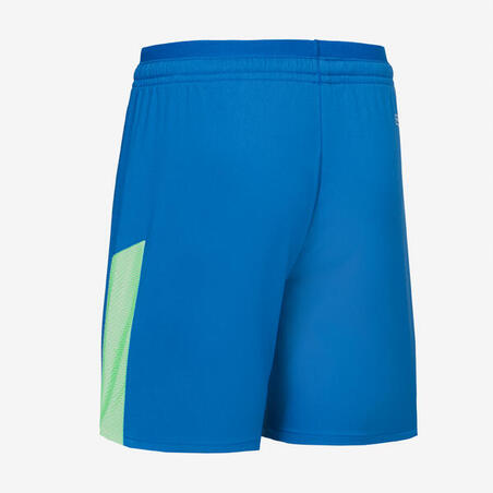 Шорти дитячі Viralto Club для футболу сині із зеленою смужкою