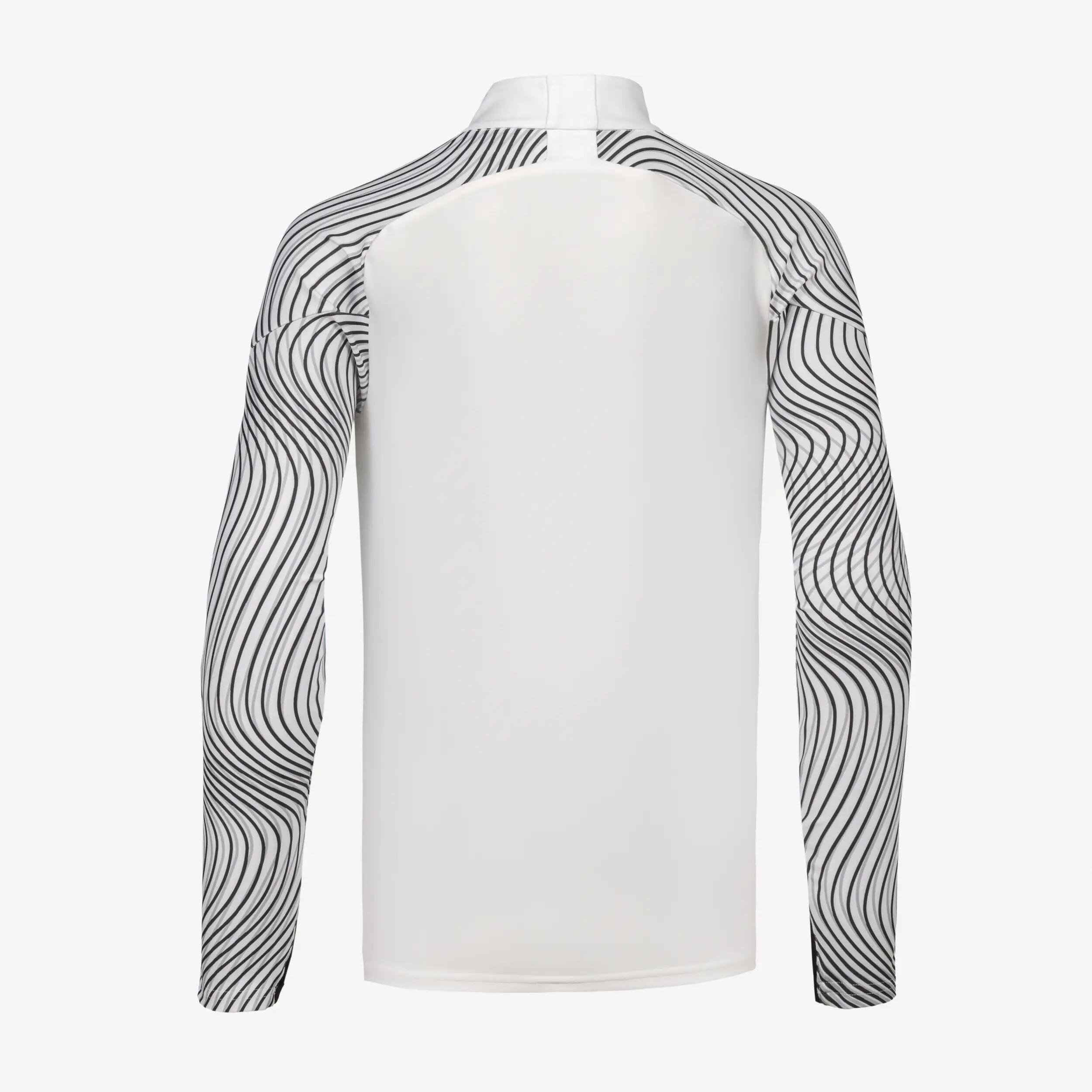 Sweat 1/2 Zip CLUB Wavy enfant blanc et noir 4/5