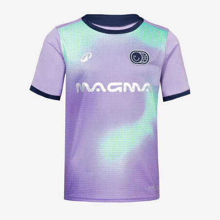 Футболка дитяча Viralto Club для футболу темно-синя/лавандова