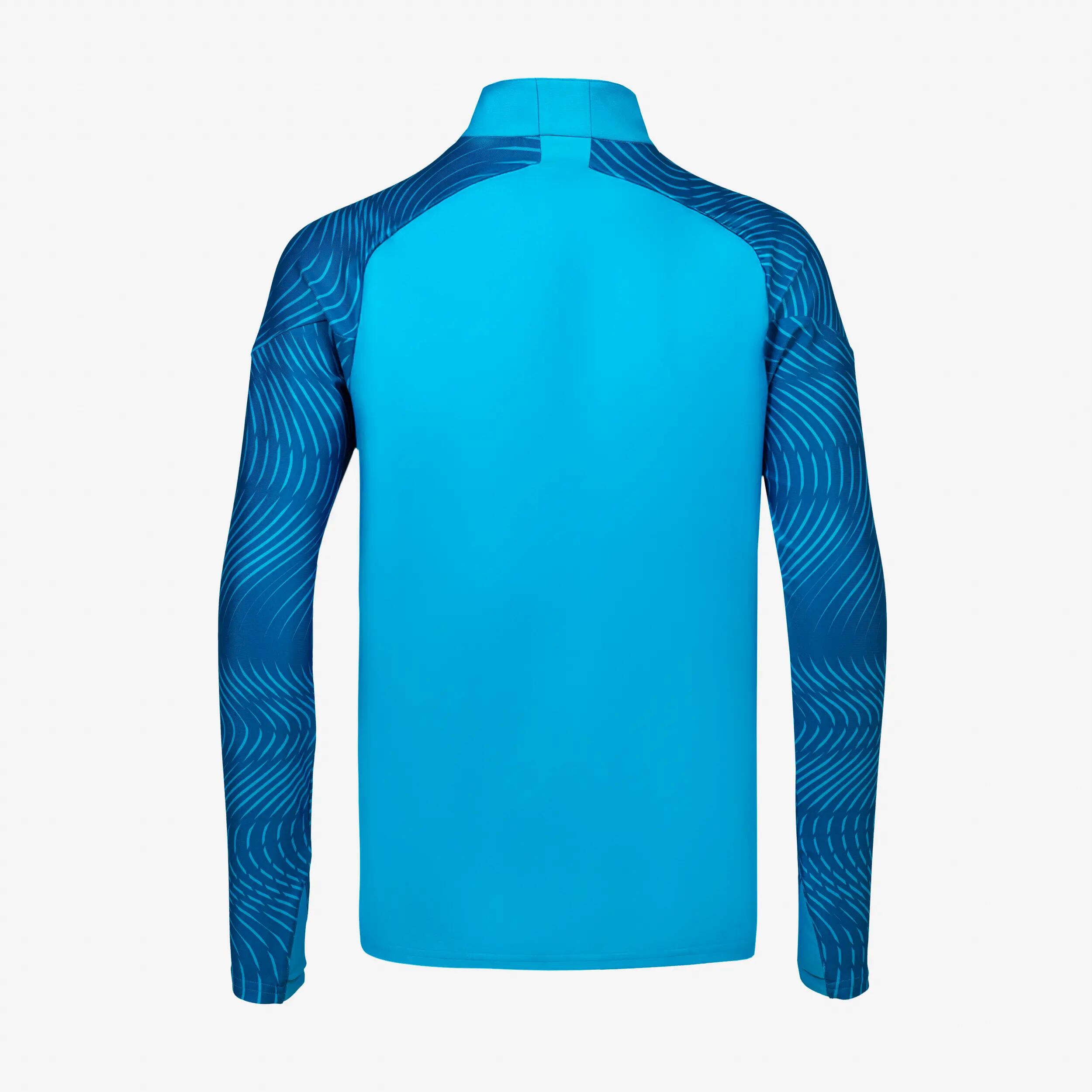 Sweat 1/2 Zip CLUB Wavy enfant bleu azur et bleu 4/5