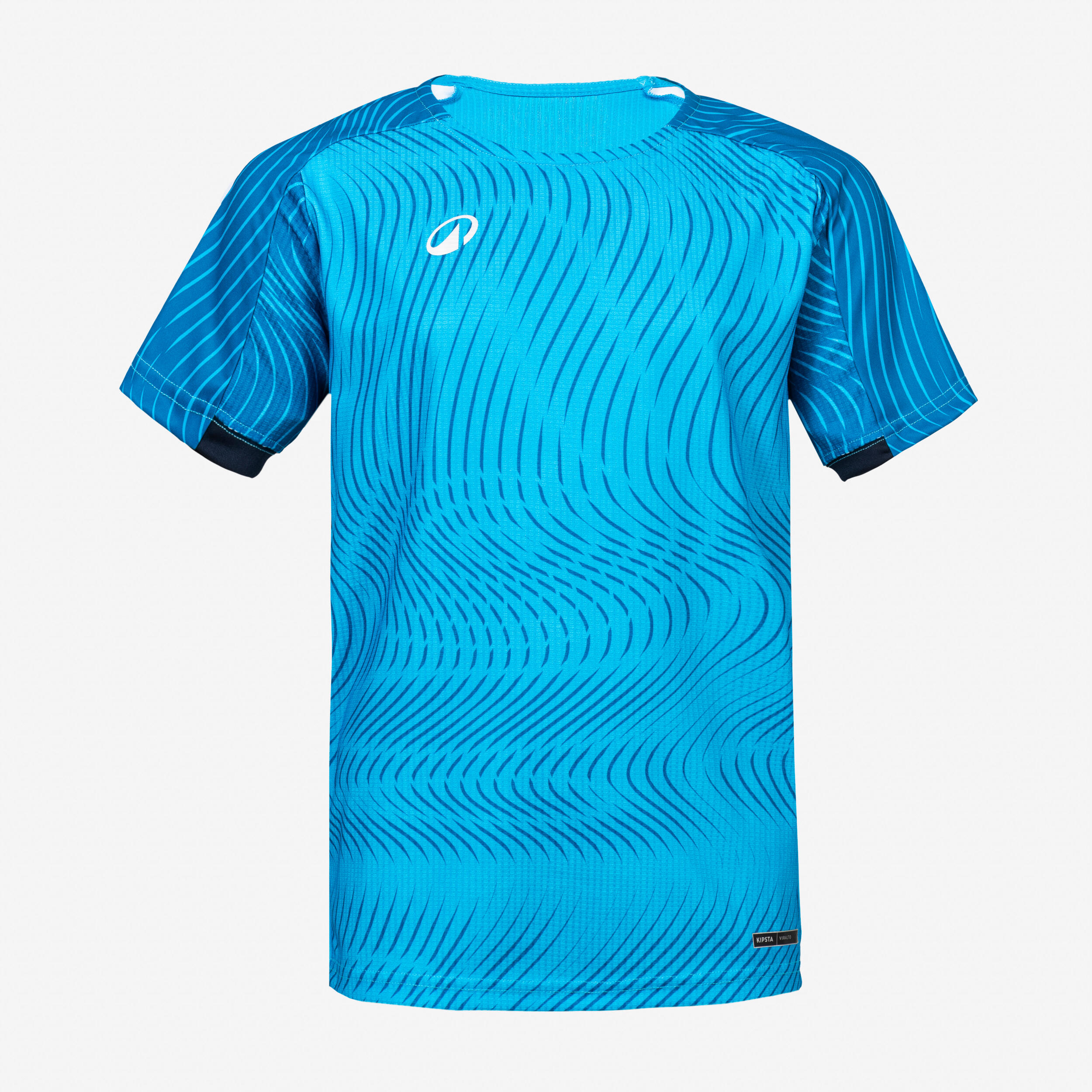 Maillot de football CLUB Wavy  Bleu foncé / Bleu clair Junior 2/5