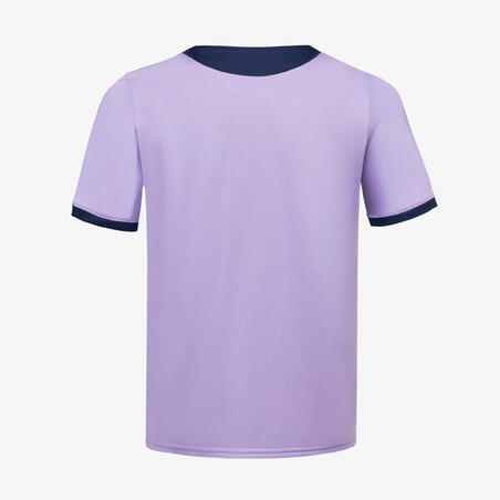 Футболка дитяча Viralto Club для футболу темно-синя/лавандова