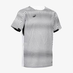 Camiseta de fútbol CLUB Wavy Blanco y Negro Júnior