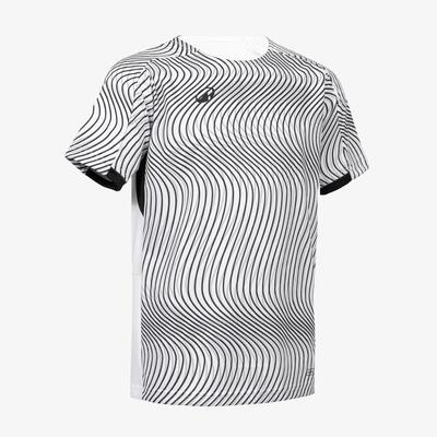 Maglia calcio bambino CLUB Wavy bianco-nero