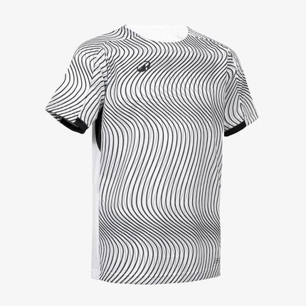 Maillot de football CLUB Wavy Noir et Blanc Junior