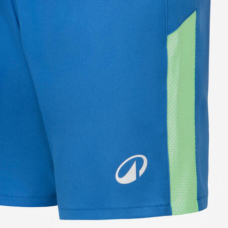 Шорти дитячі Viralto Club для футболу сині із зеленою смужкою