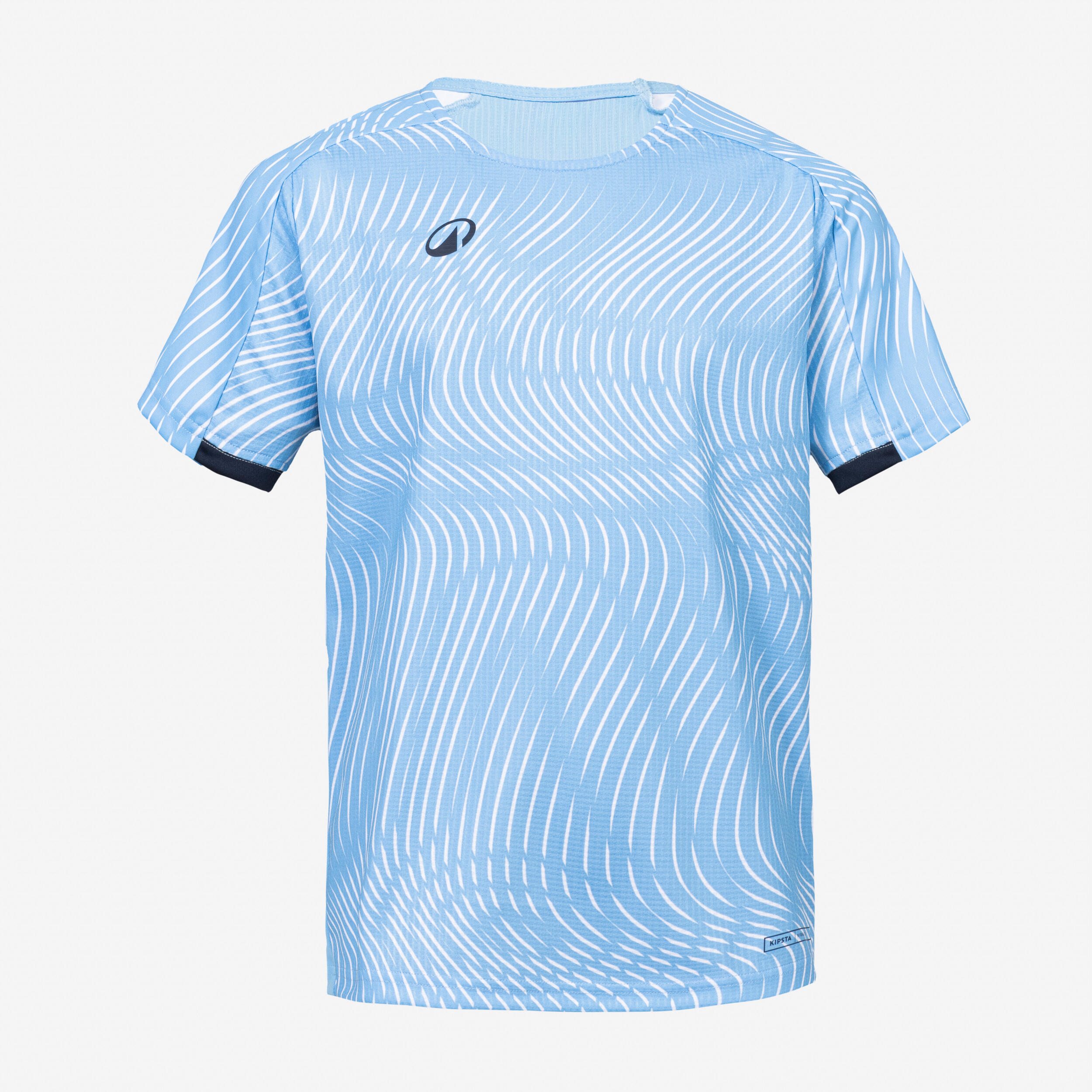 Maillot de football CLUB Wavy  Bleu clair et Blanc Junior 2/5