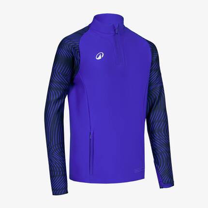Sweat 1/2 Zip CLUB Wavy enfant Jaune académique et noir