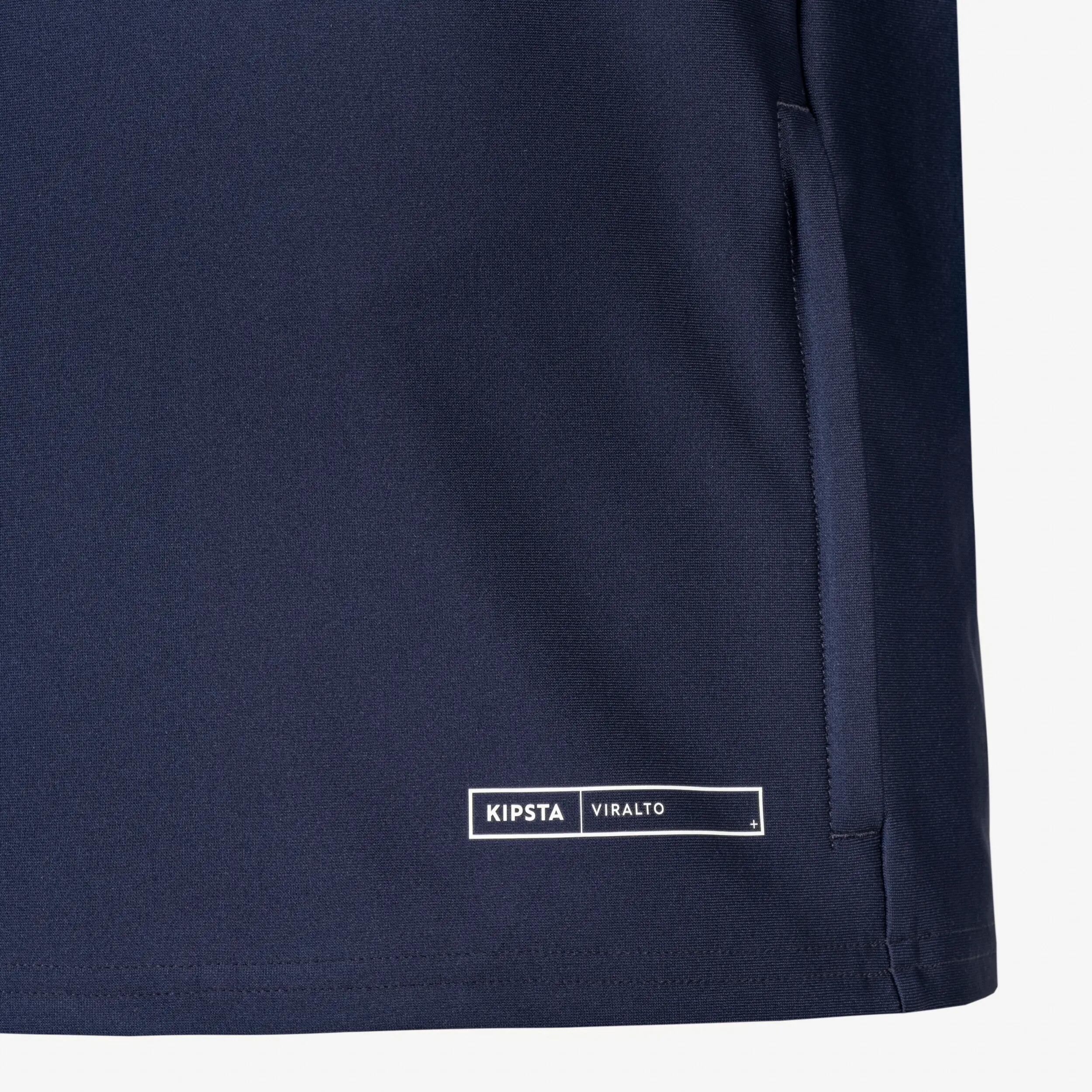 Sweat 1/2 Zip CLUB Wavy enfant bleu acier et bleu clair 5/5