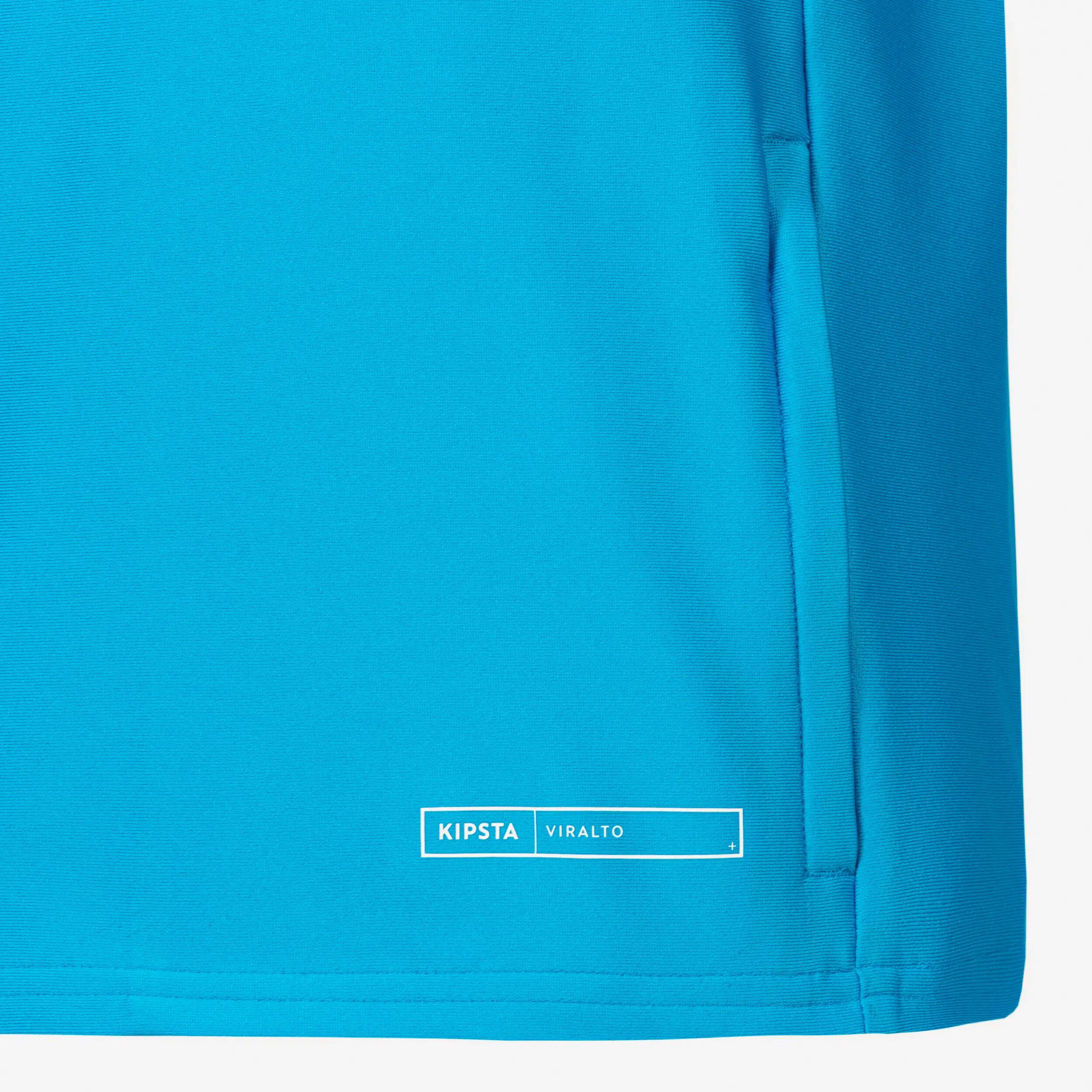 Sweat 1/2 Zip CLUB Wavy enfant bleu azur et bleu 5/5