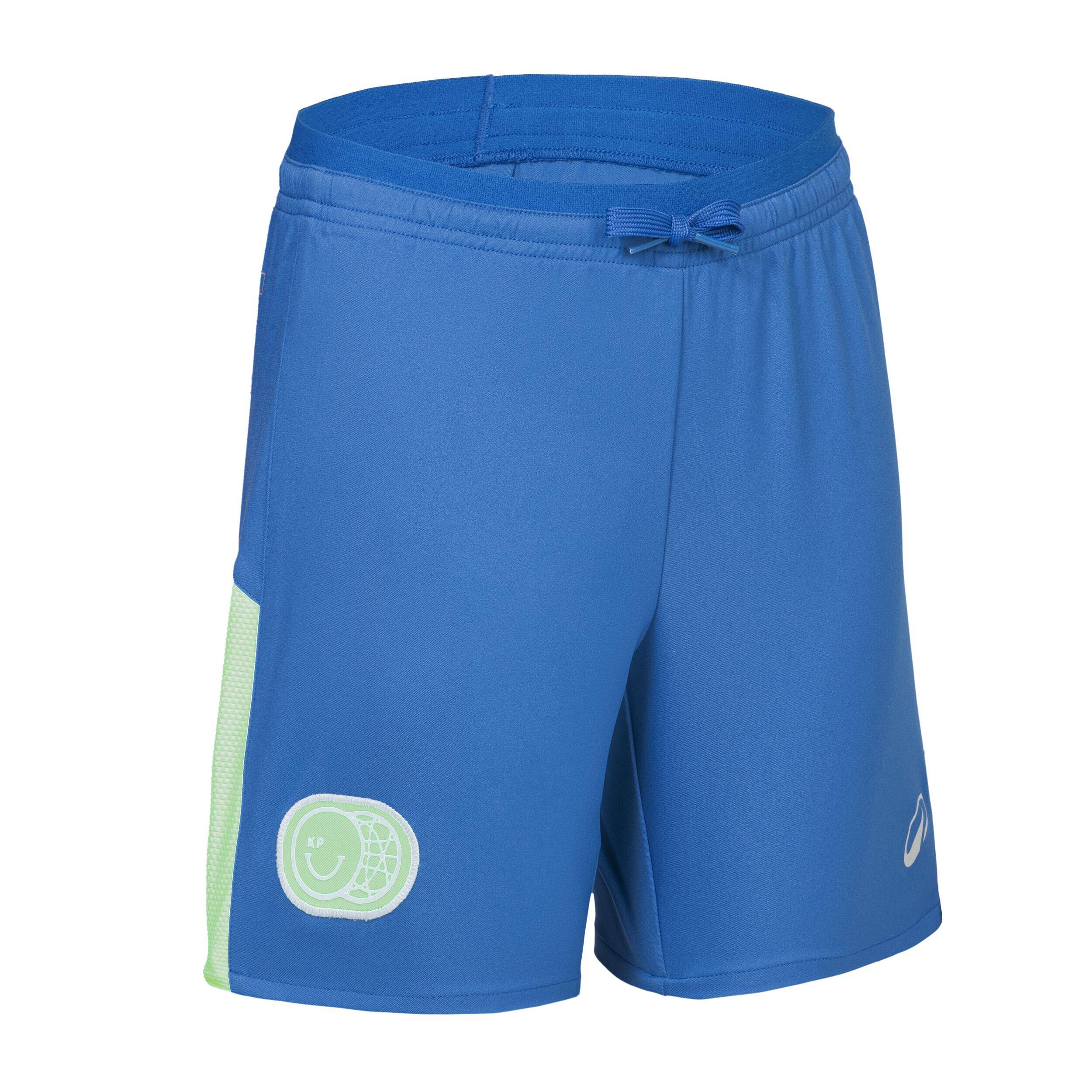 Kids' Football Shorts Viralto Kids - Blue/Green Stripe -  1
