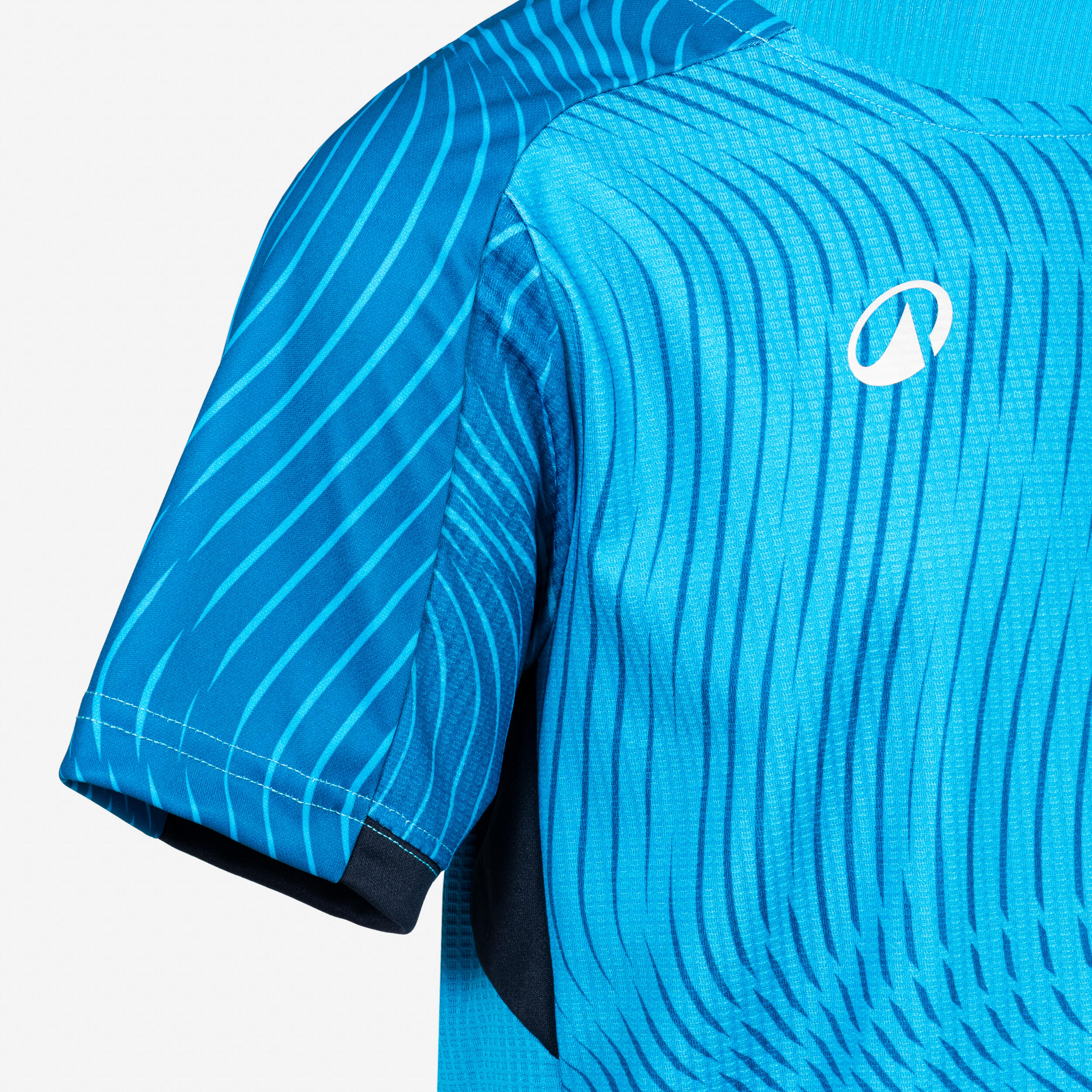 Maillot de football CLUB Wavy  Bleu foncé / Bleu clair Junior 3/5