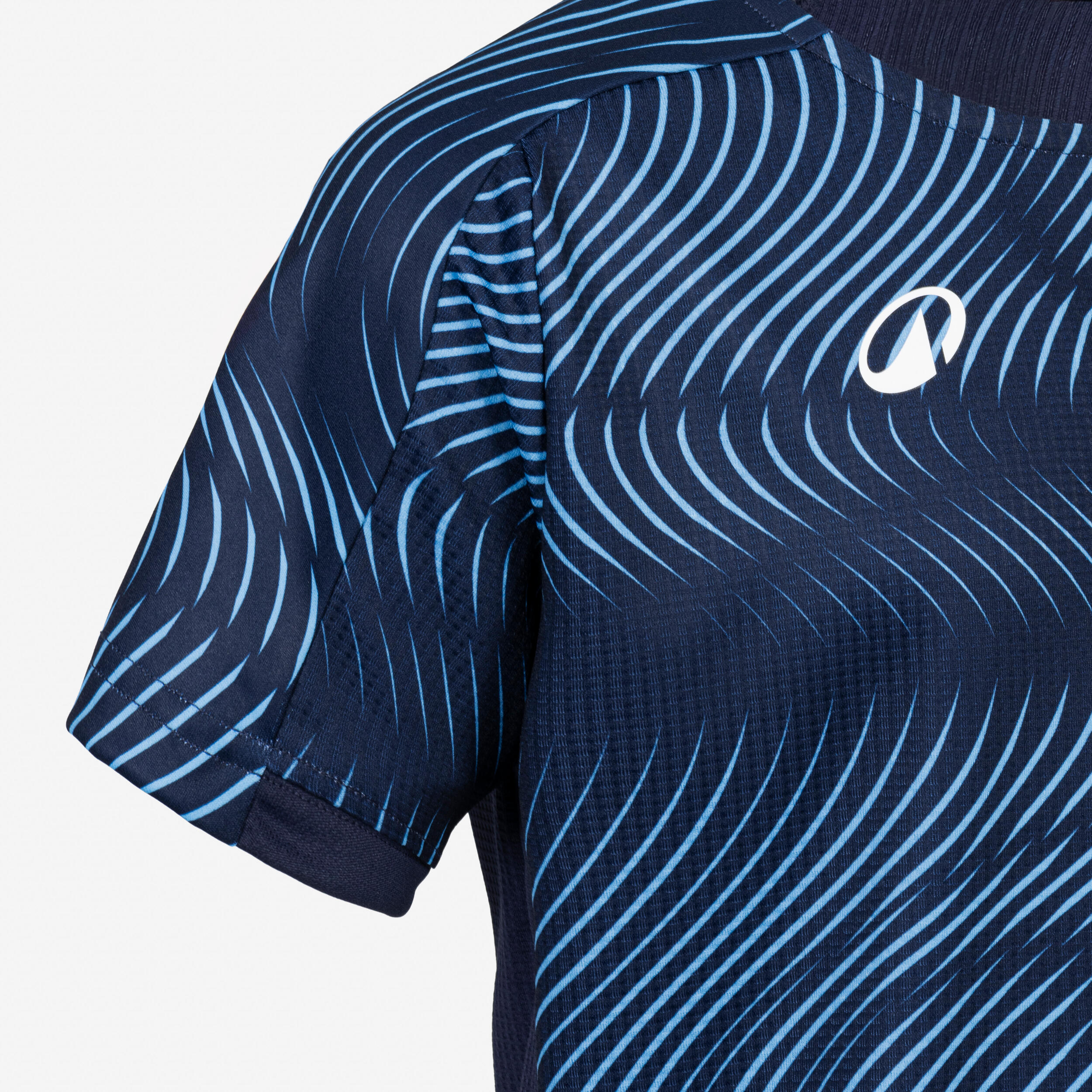 Maillot de football CLUB Wavy  Bleu foncé / Bleu clair Junior 3/5