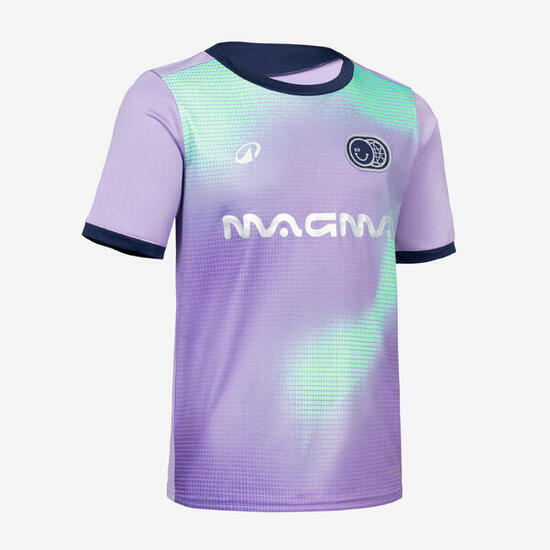 Maillot de football manche courtes enfant VIRALTO KIDS Boreal Lavande et Marine