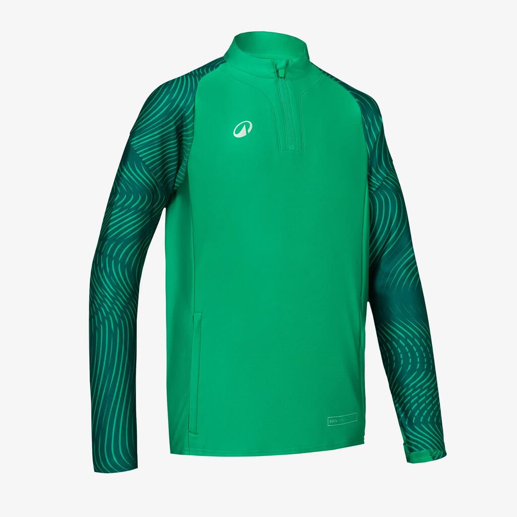 Kids’ 1/2 zip sweatshirt CLUB Wavy academy green and dark green
