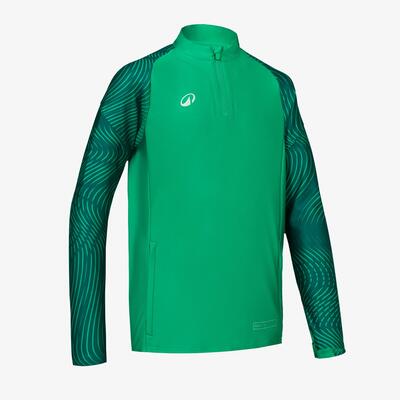 Sweater club wavy voor kinderen groen en donkergroen