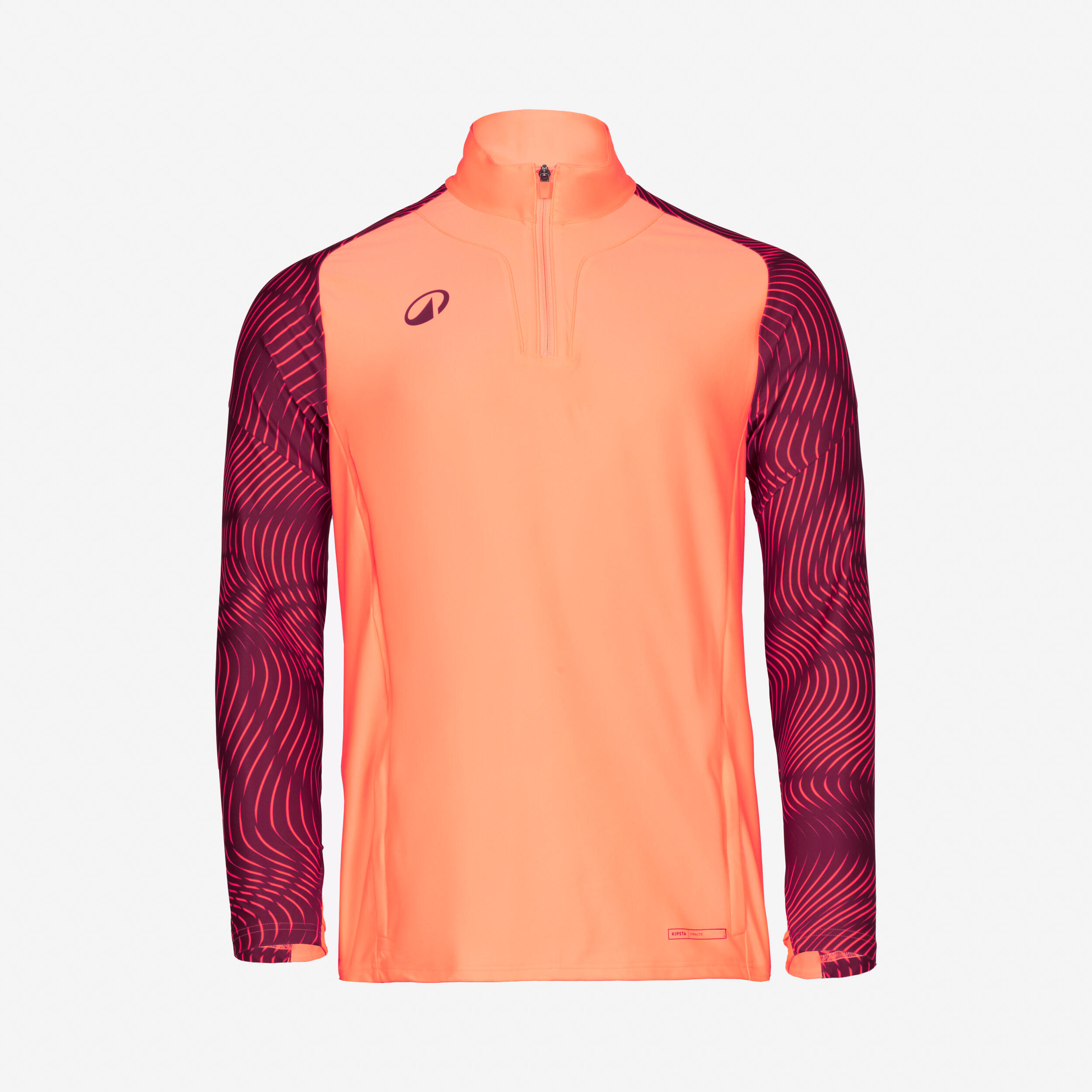 Sweat 1/2 zip VIRALTO WAVY club pêche et cerise 2/5
