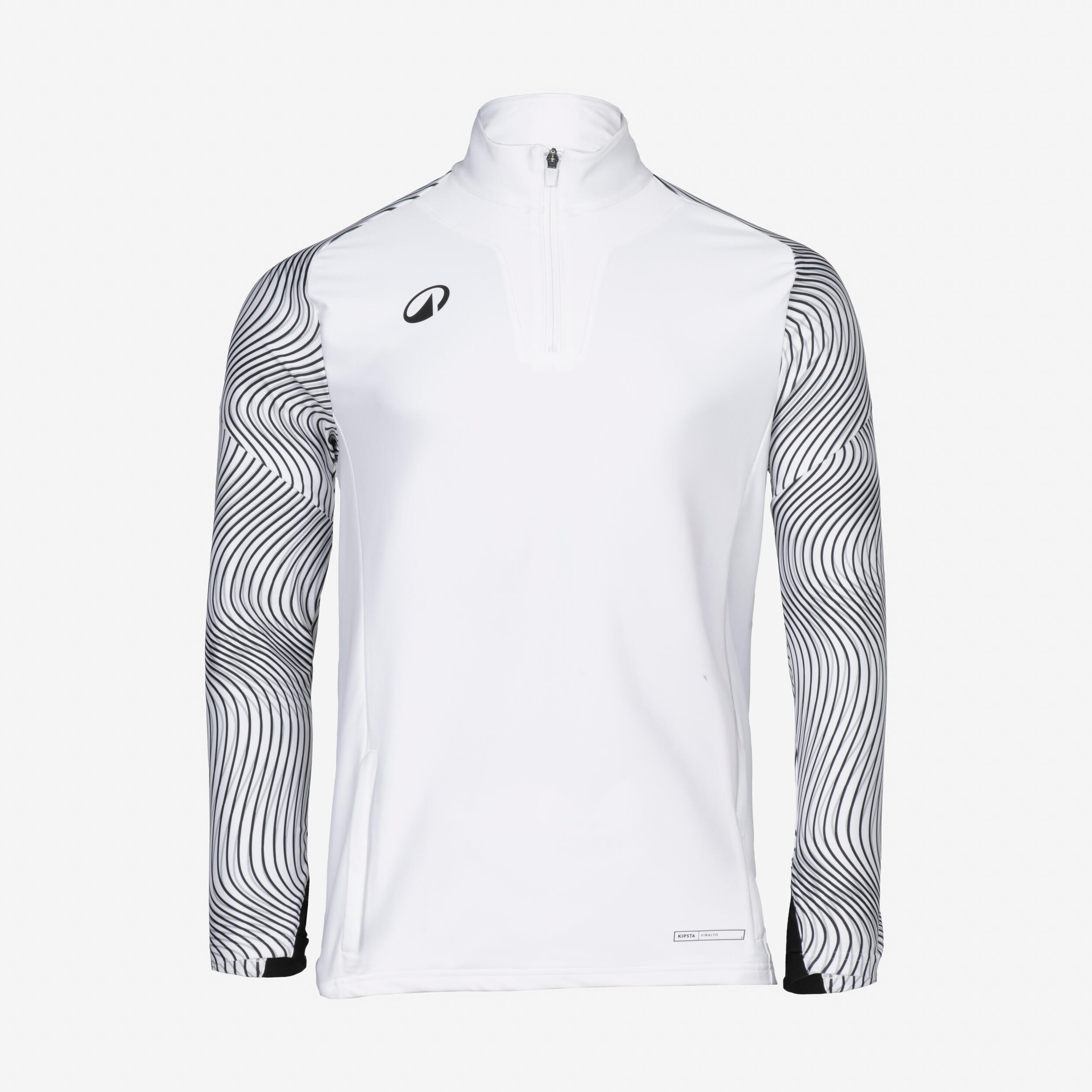 Sweat 1/2 zip VIRALTO WAVY club blanc 2/5