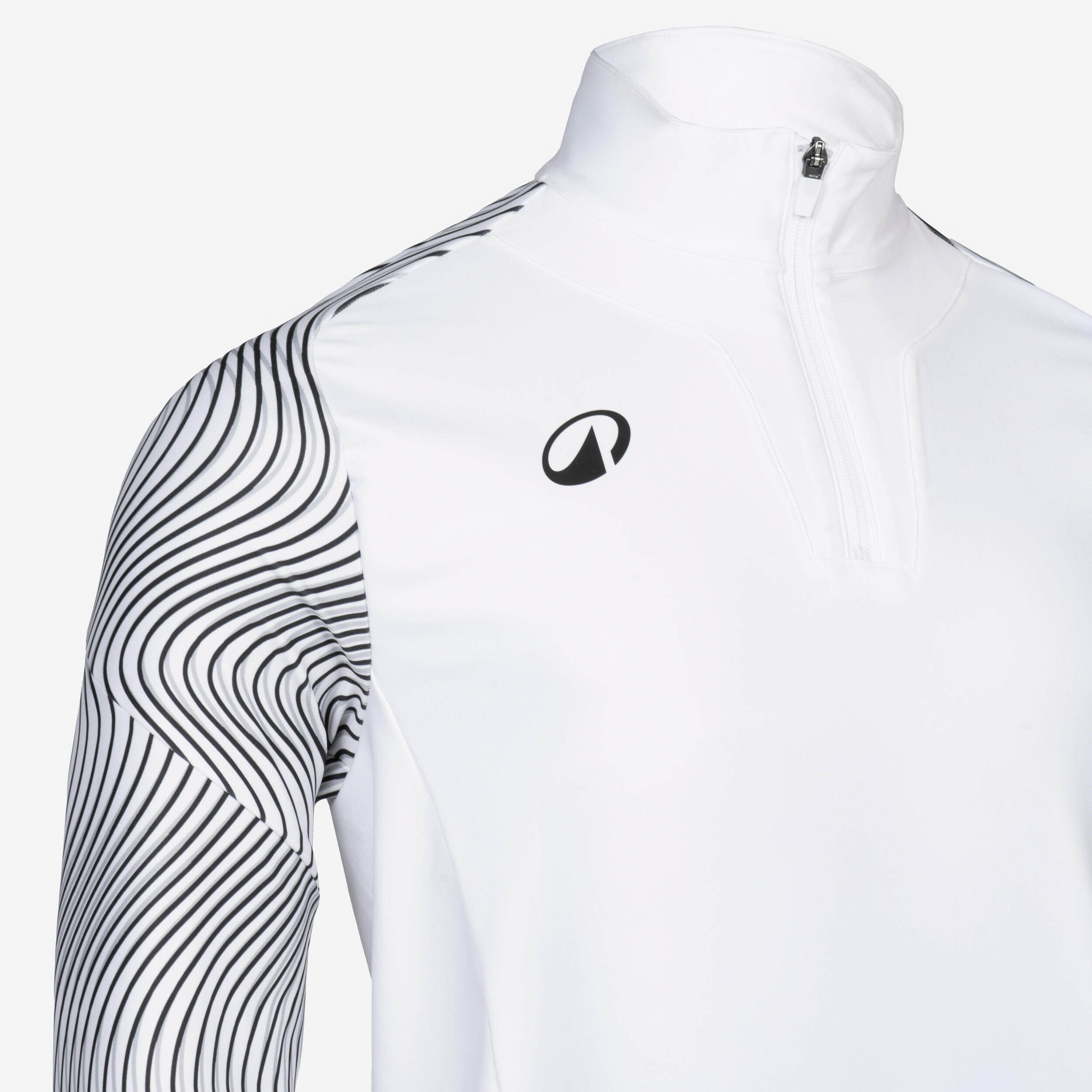 Sweat 1/2 zip VIRALTO WAVY club blanc 3/5