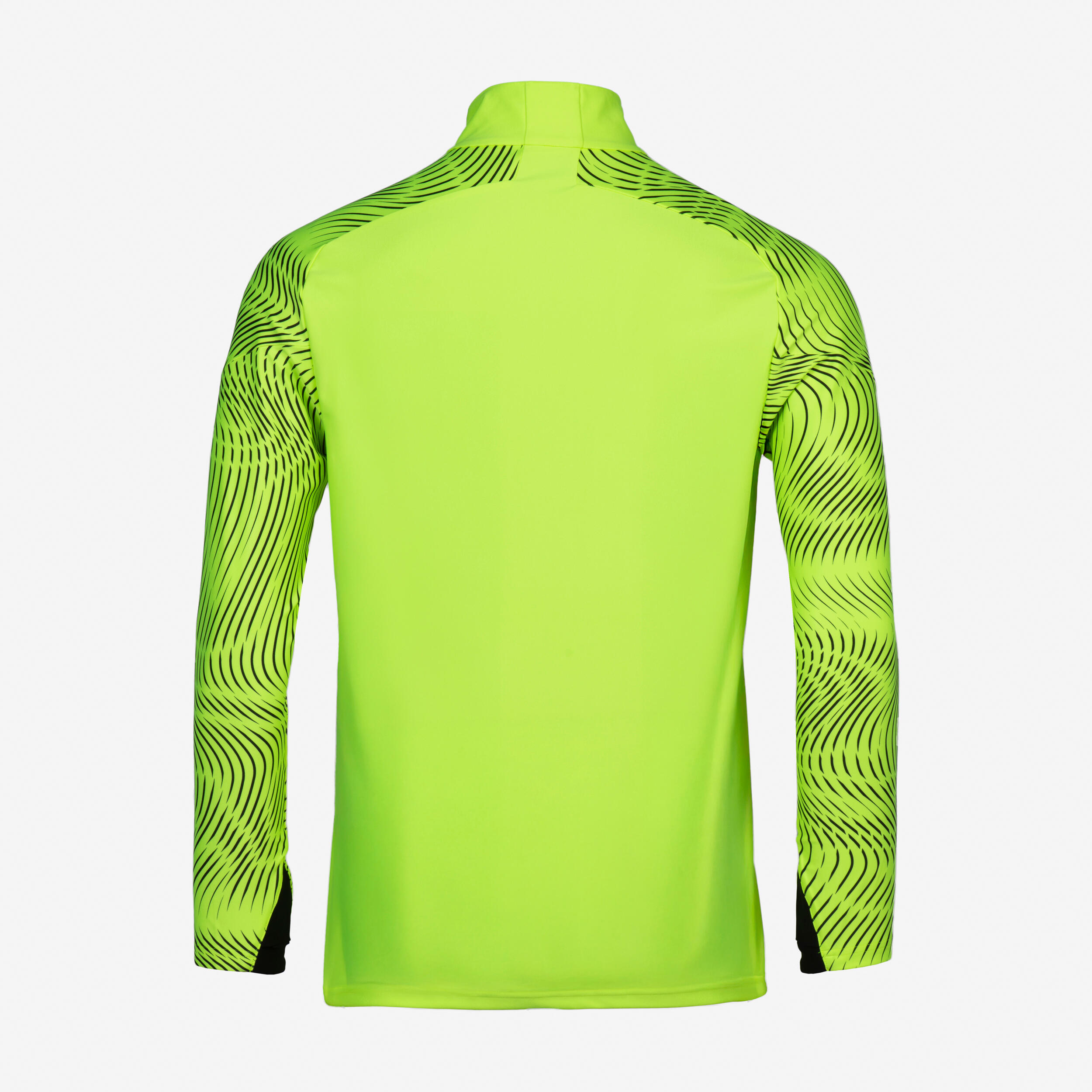 Sweat 1/2 zip VIRALTO WAVY club jaune fluo 4/5